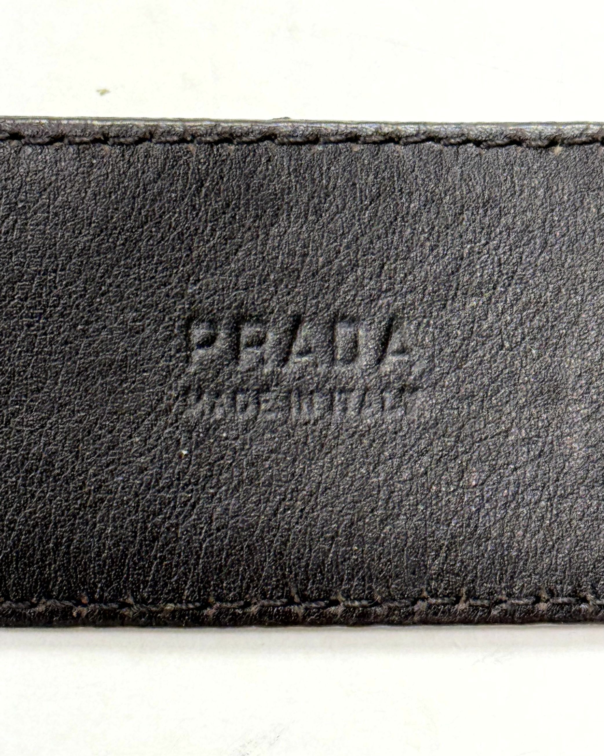 Prada Prada Python Snakeskin Studded Y2K Rockstar Belt Size 90/36 Size ONE SIZE - 3 Thumbnail