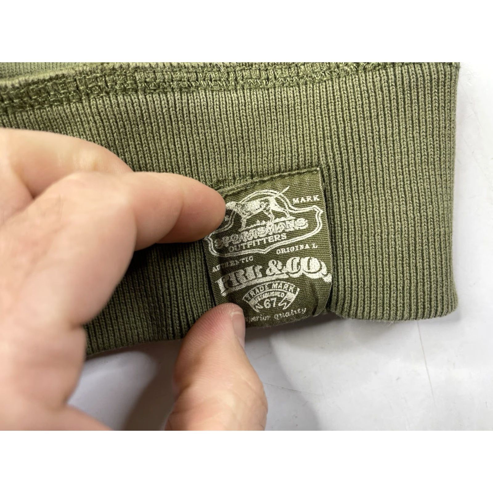 Polo Ralph Lauren VINTAGE POLO RALPH LAUREN MENS SHAWL SWEATER GREEN MILITARY ARMY COTTON FATIGUE MEDIUM Size US M / EU 48-50 / 2 - 2 Thumbnail
