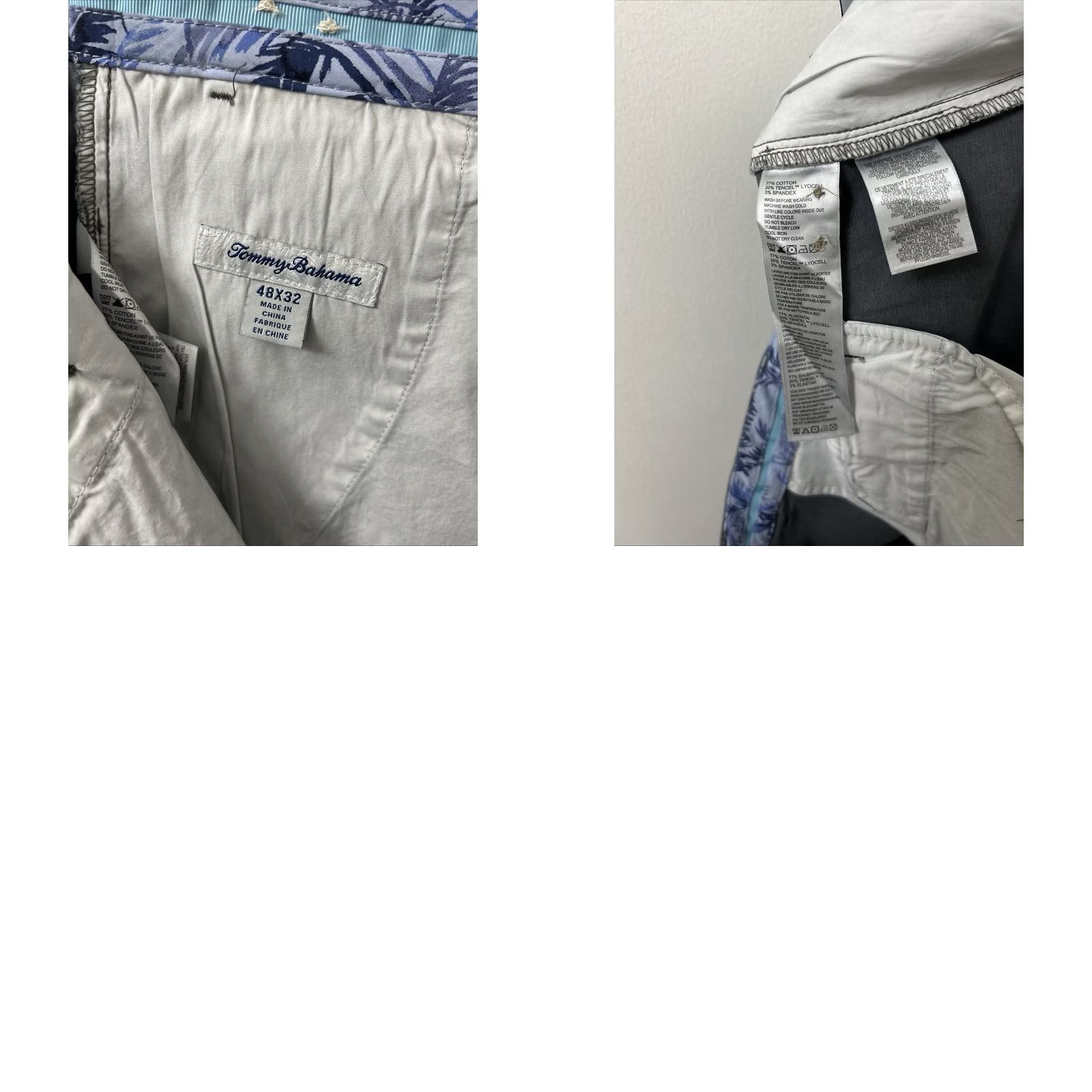 Tommy Bahama Tommy Bahama Pants Mens 48x32 Chino Flat Front Straight Leg Gray Modern Casual Business Travel Size US 32 / EU 48 - 9 Thumbnail