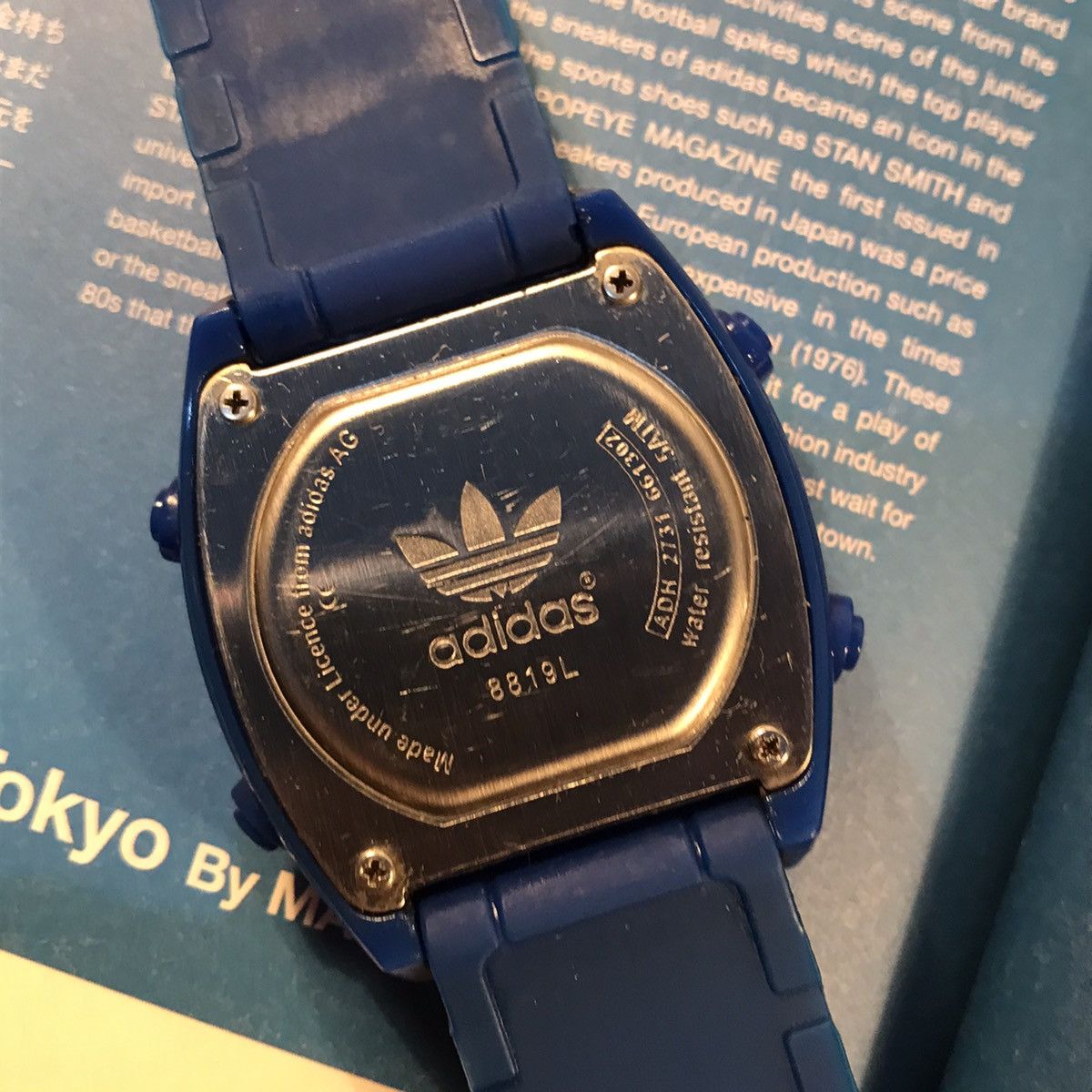 Adidas × Vintage Adidas Trefoil Watch Originals blue Og Watch water resist ag Size ONE SIZE - 20 Thumbnail
