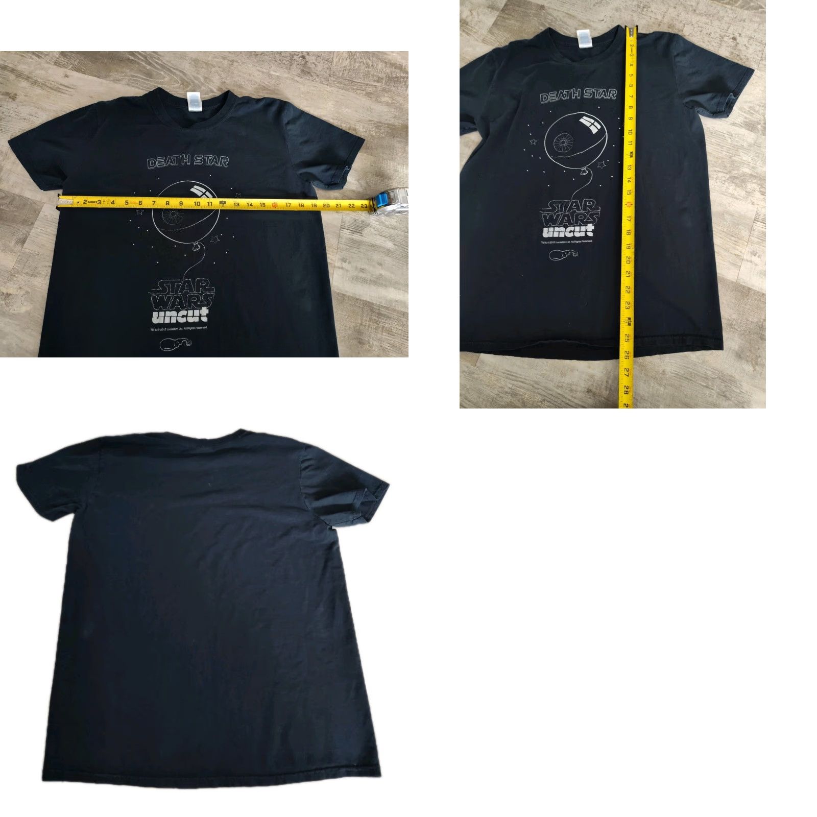 Gildan Star Wars Death Star Graphic T-Shirt Black Adult Medium Gildan Rare VHTF Mens Size US M / EU 48-50 / 2 - 8 Thumbnail