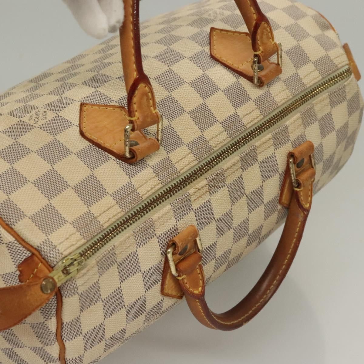 Louis Vuitton LOUIS VUITTON Damier Azur Speedy 30 Hand Bag N41533 Size ONE SIZE - 7 Thumbnail