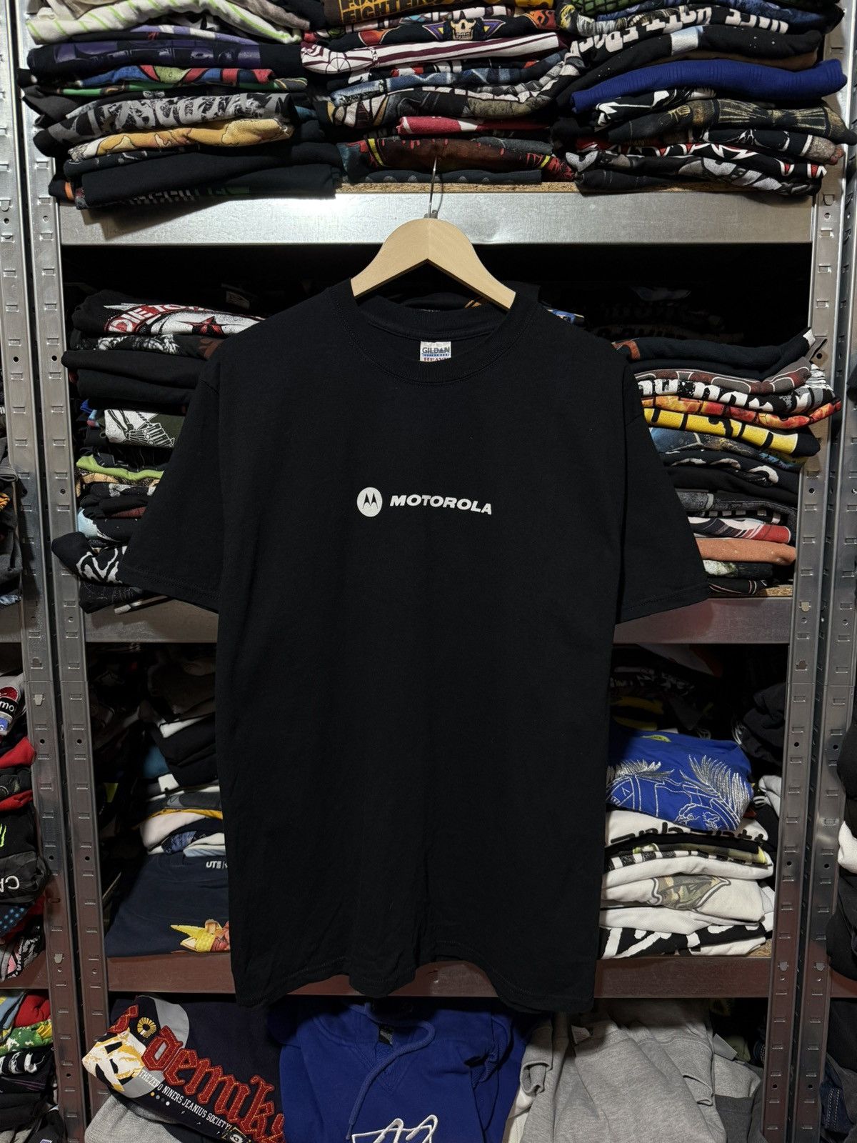 Motorola Vintage 1990’s Motorola Big Design Graphic T-Shirt Y2K Hype Size US L / EU 52-54 / 3 - 2 Thumbnail