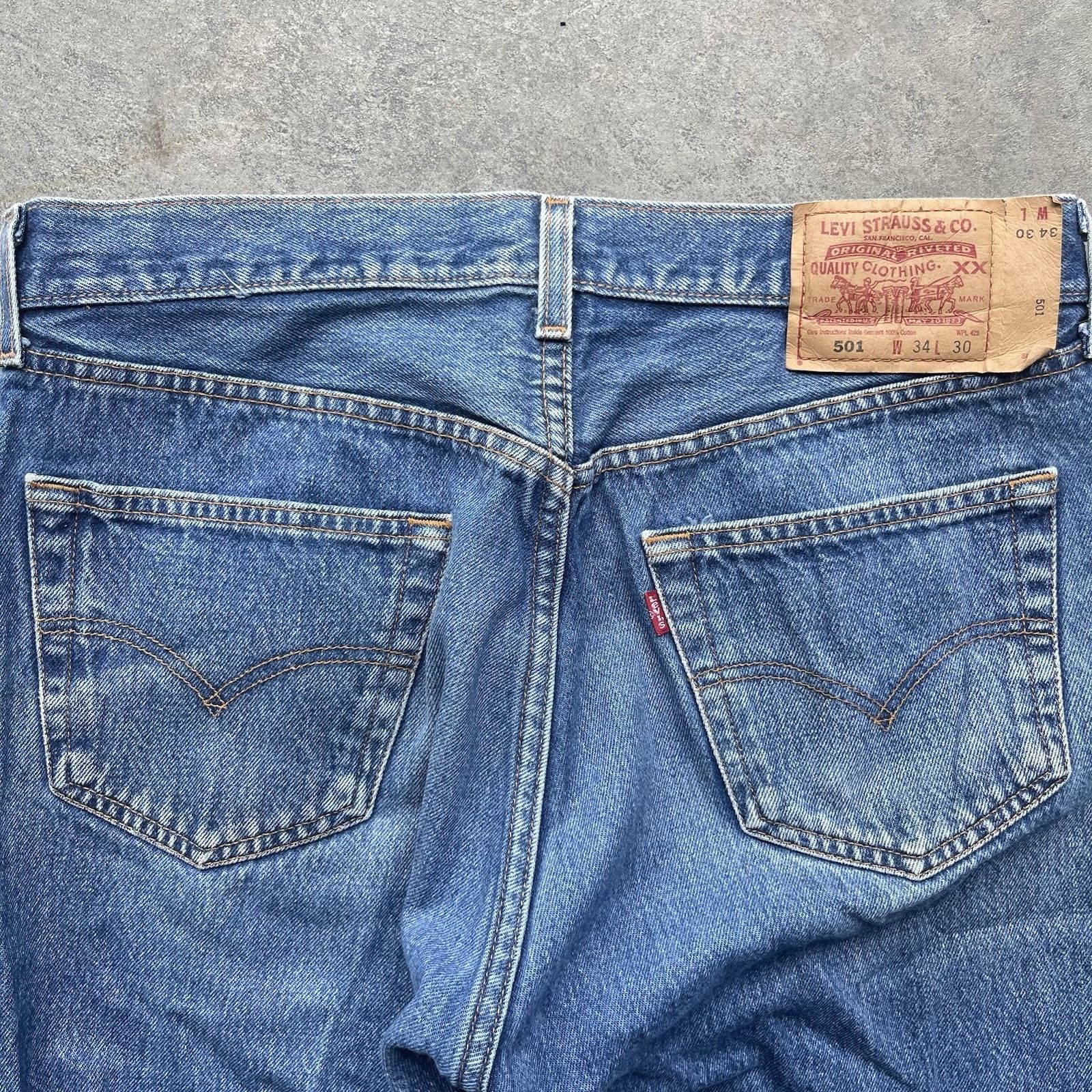 Levi's Vintage Levi’s 501xx Jeans Men’s 34 X 30 Dark Wash Western W Size US 34 / EU 50 - 2 Thumbnail