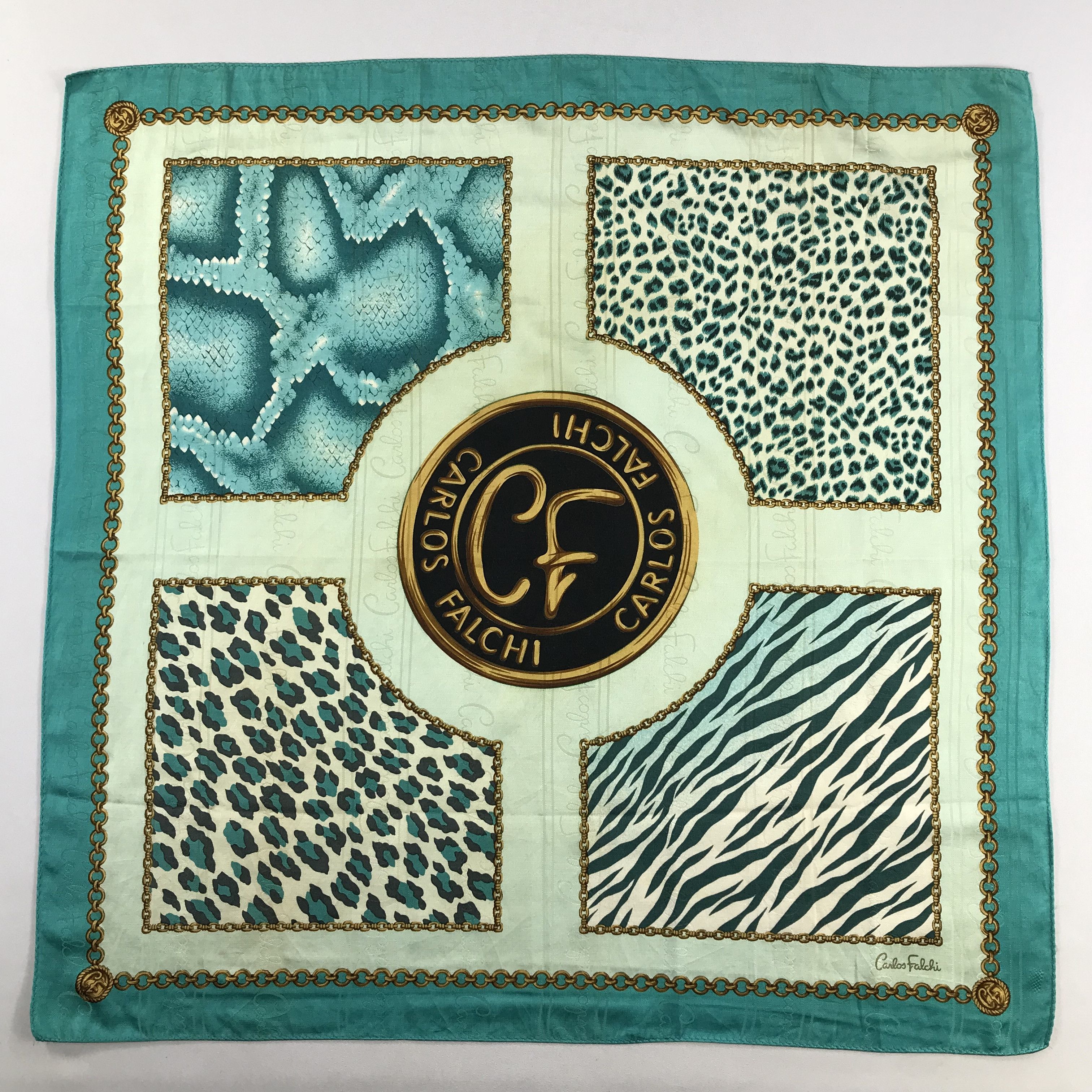 Vintage Carlos Falchi Handkerchief / Bandana / Neckerchief C724 Size ONE SIZE - 3 Thumbnail