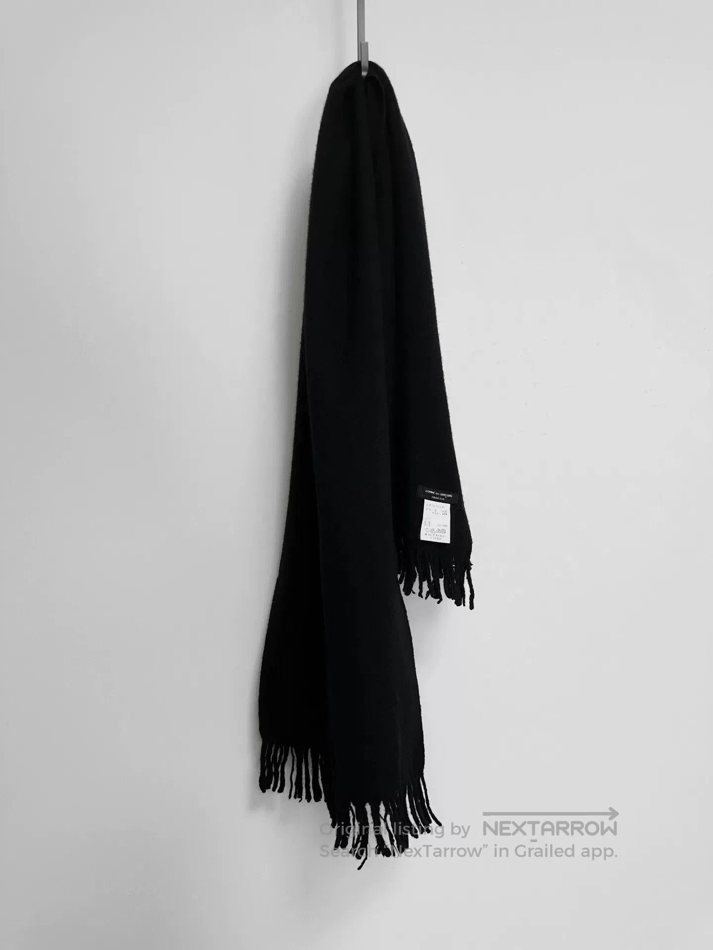 Comme des Garcons Homme Plus comme des garcons black wool scarf. Size ONE SIZE - 1 Thumbnail