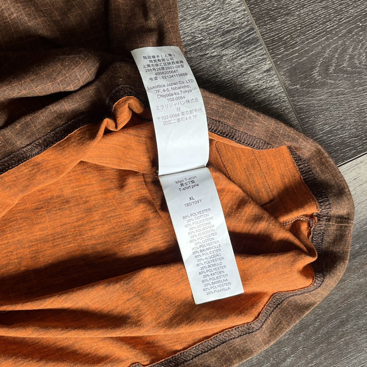 Oakley Oakley Iridium Grid Pattern Orange Brown T Shirt Holo Patch Size US XL / EU 56 / 4 - 8 Thumbnail