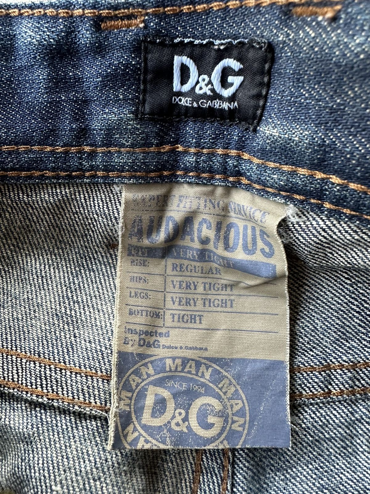 Dolce & Gabbana Vintage Dolce Gabbana Rusty Distressed Design 29x30 D147 Size US 29 - 17 Thumbnail