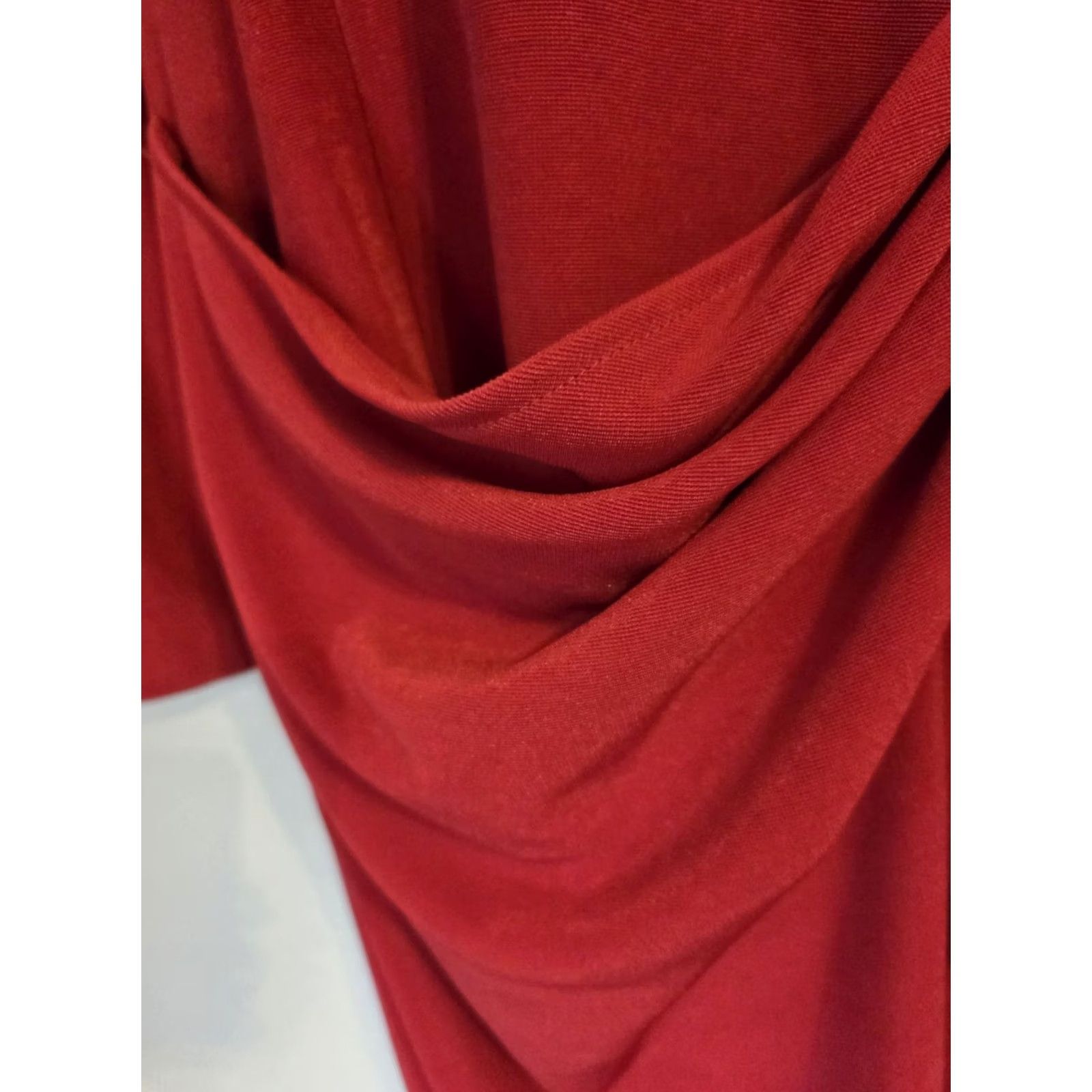 Vintage VINTAGE Spiegel Ebony Style Asian Look Sheath Dress Size 8 Red 1980s Womens Size M / US 6-8 / IT 42-44 - 5 Thumbnail