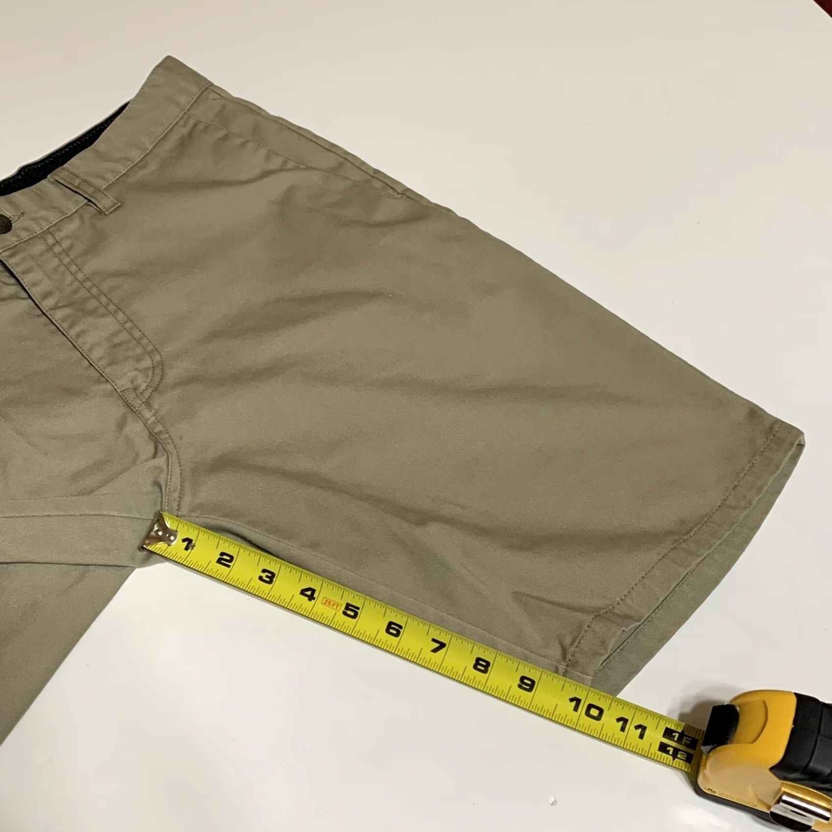 Volcom Volcom Frickin' Modern Chino Shorts Mens 30 Inseam 10 Inches Khaki Beige Flat Front Pockets Casual Cotton Blend Zip Regular 30 Size US 30 / EU 46 - 5 Thumbnail