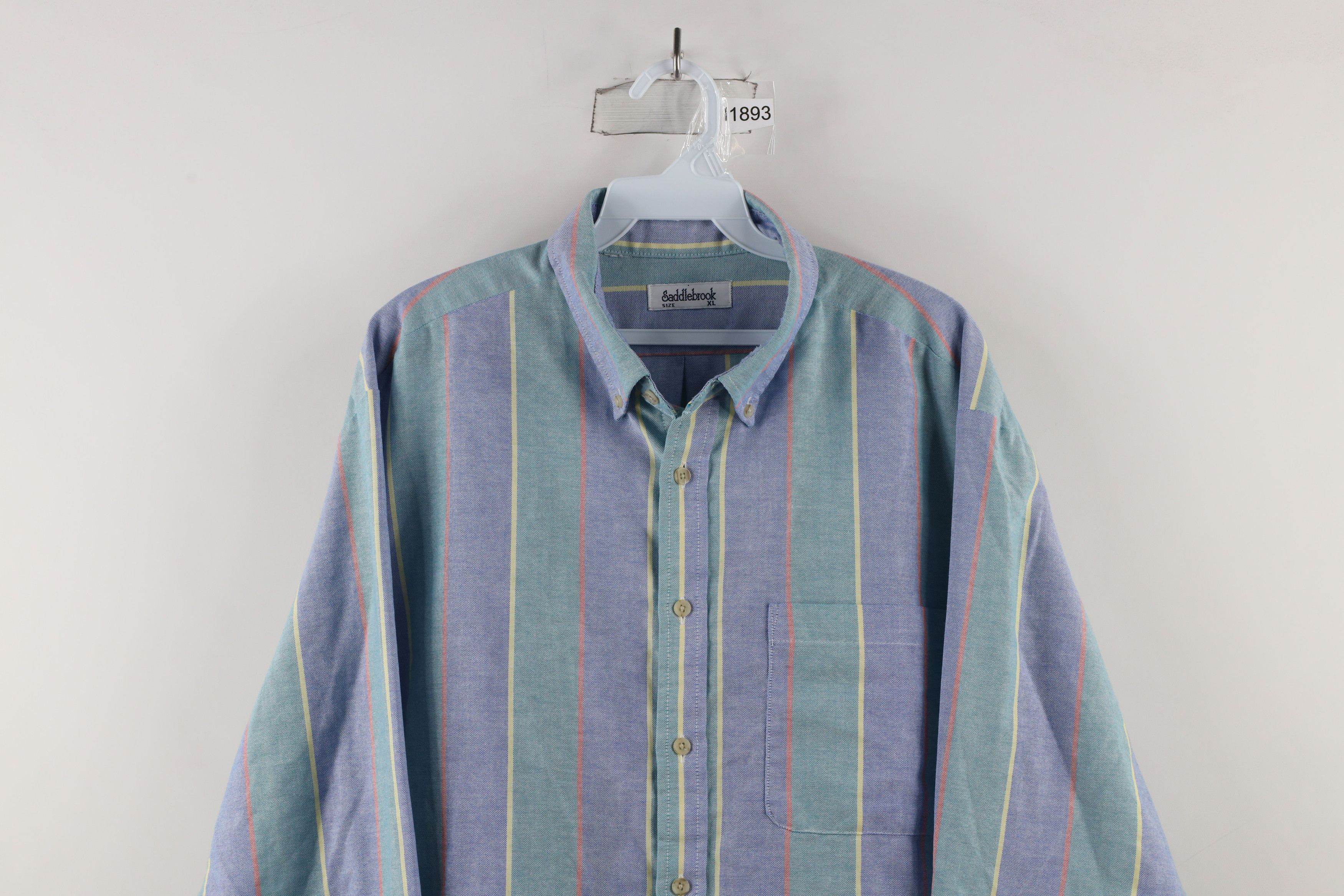 Vintage Vintage 90s Streetwear Striped Collared Button Down Shirt Size US XL / EU 56 / 4 - 2 Thumbnail