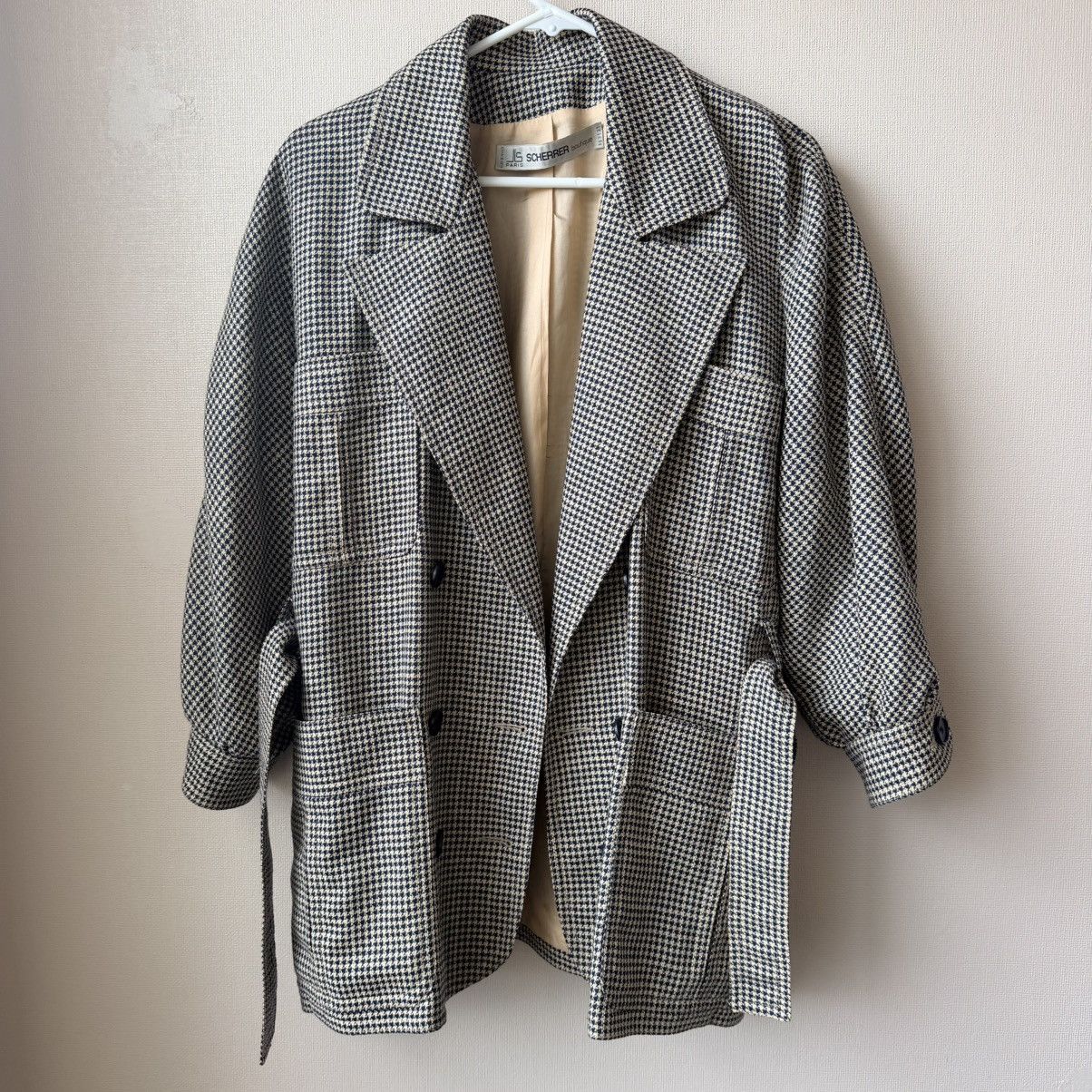Jean-Louis Scherrer Vtg Jean-Louis Scherrer Paris Safari DB Belted Blazer Wool Size L / US 10 / IT 46 - 5 Thumbnail