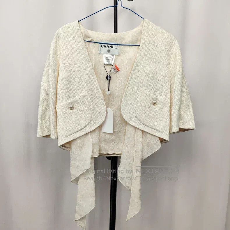 Chanel Chanel Silk blended short coat Size XXS / US 00 / IT 34 - 1 Thumbnail