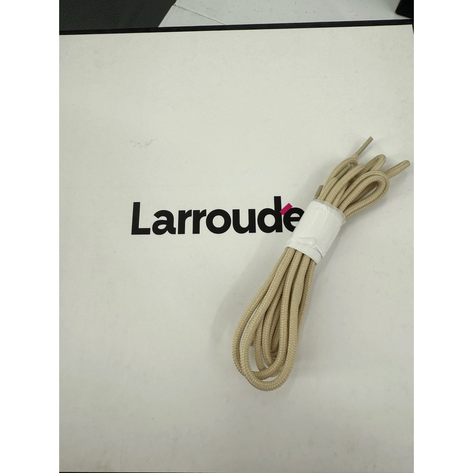 Larroude NEW Larroude Jordan Leather Lace Up Ivory Combat Boots Size US 5.5 / IT 35.5 - 13 Thumbnail