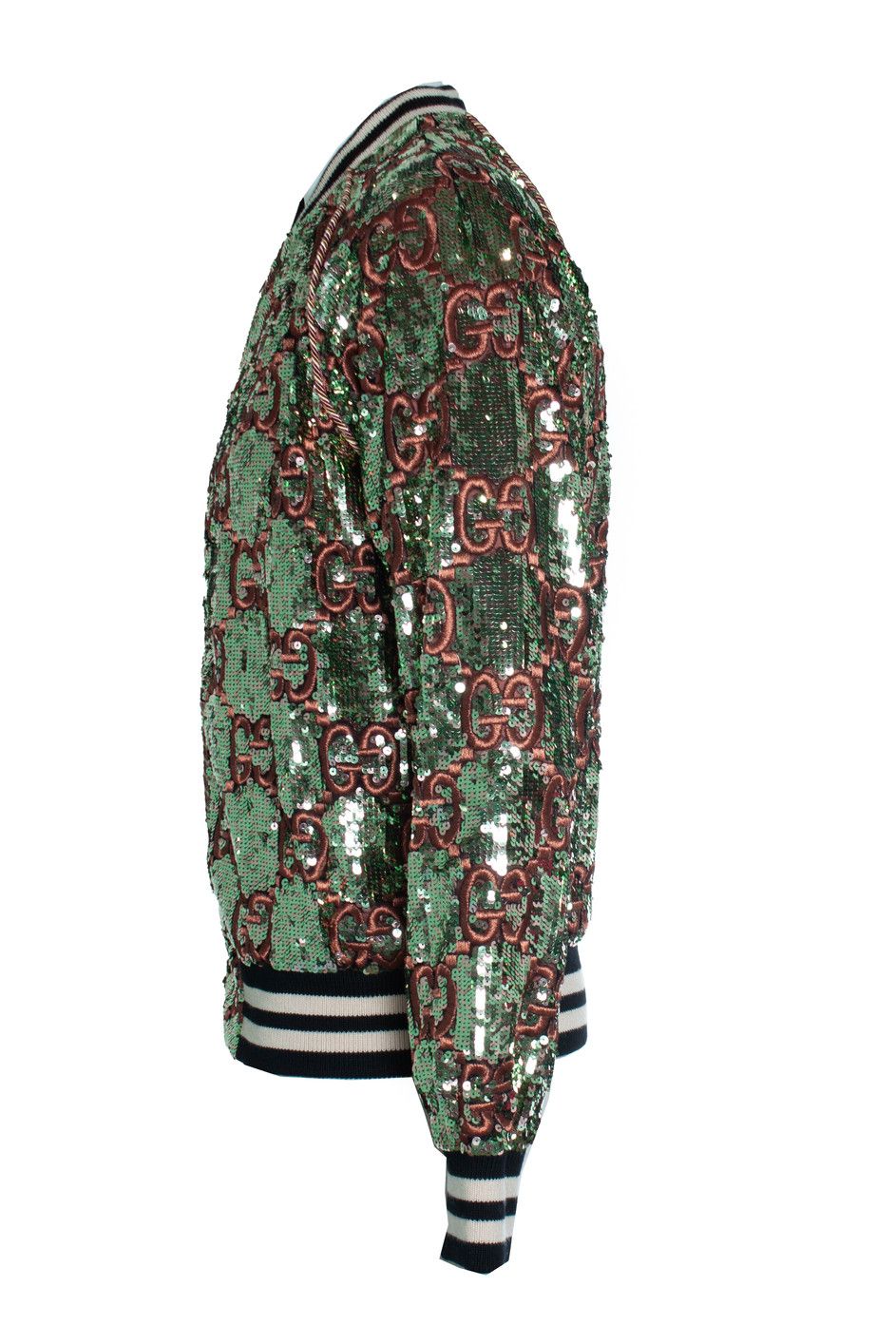Gucci Gucci, All over sequin bomber in gold and pink Size M / US 6-8 / IT 42-44 - 4 Thumbnail