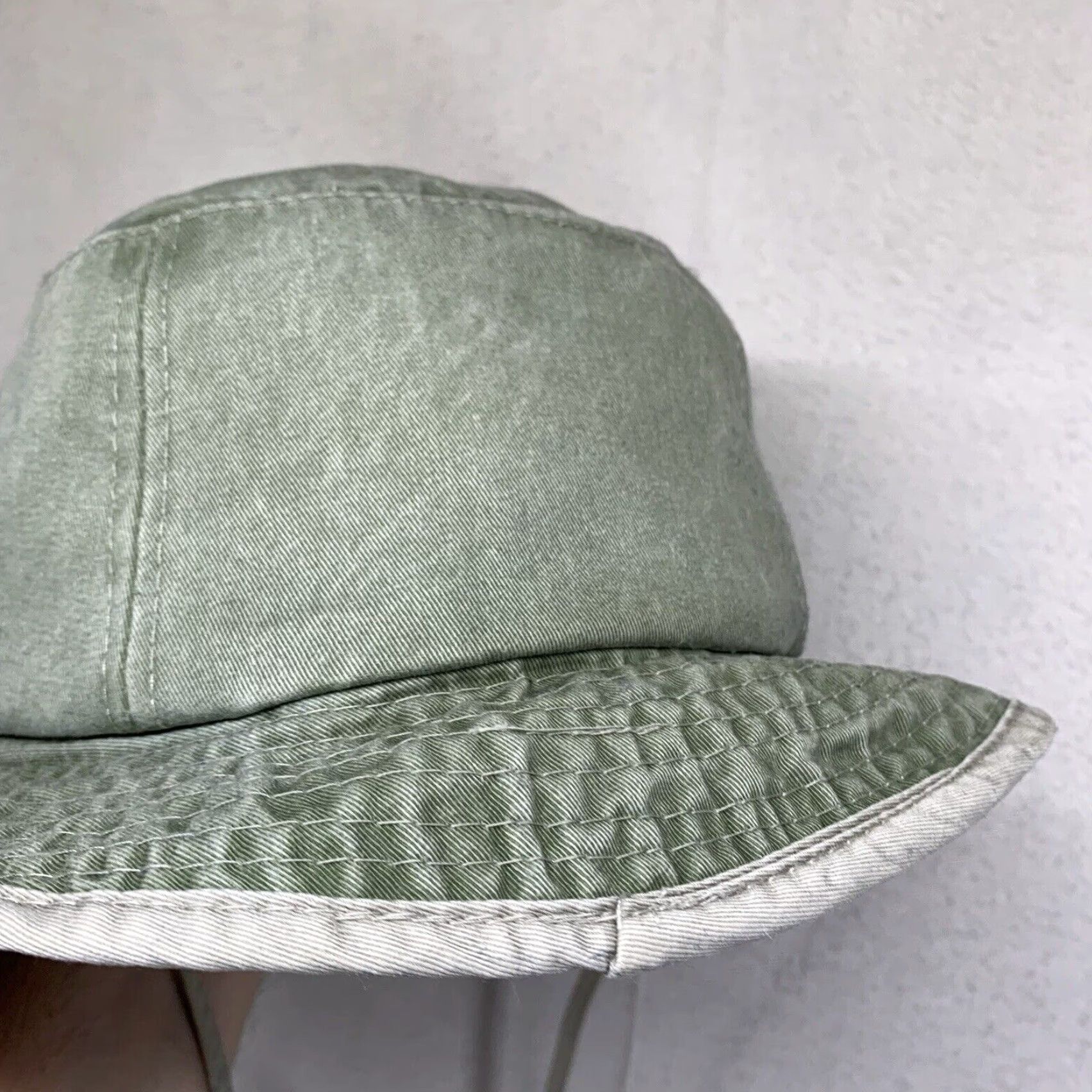 Vintage J Hats Bucket Hat Unisex Adults 90s Sports Theme Park Green Cotton Wide Brim Casual Travel Size ONE SIZE - 6 Thumbnail
