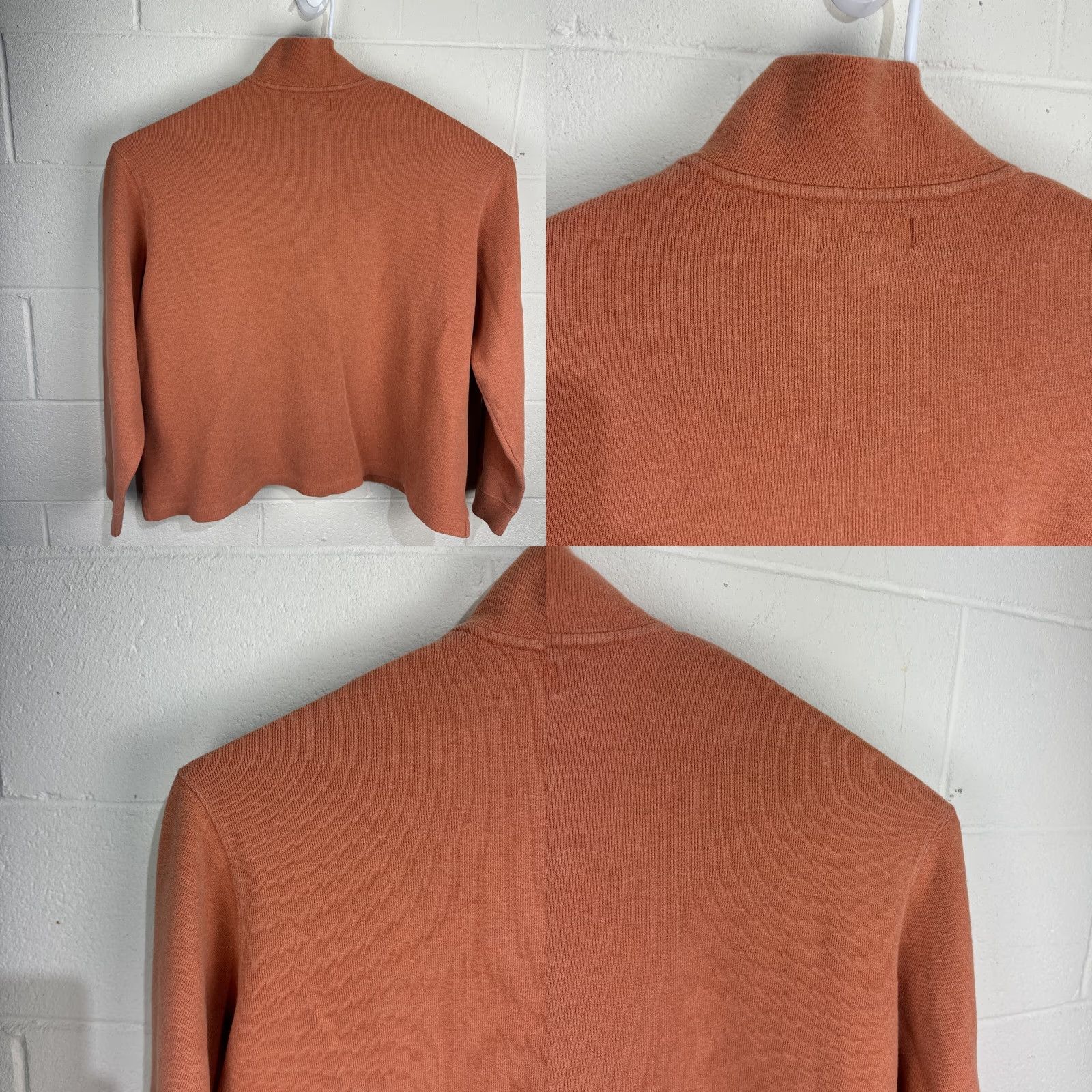 Polo Ralph Lauren Polo Ralph Lauren Sweater Men's 2XL Orange 1/4 Zip Knit Pony Logo Cotton Mock Neck Pullover Size US XXL / EU 58 / 5 - 9 Thumbnail