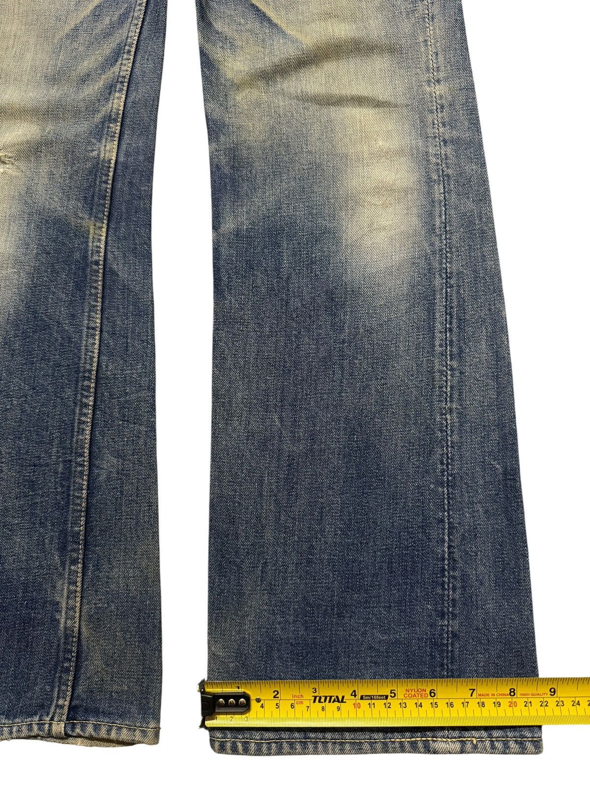If Six Was Nine Vintage 90s Japanese Brand Blue Mud Wash Faded Bootcut Jeans Size US 31 - 13 Thumbnail