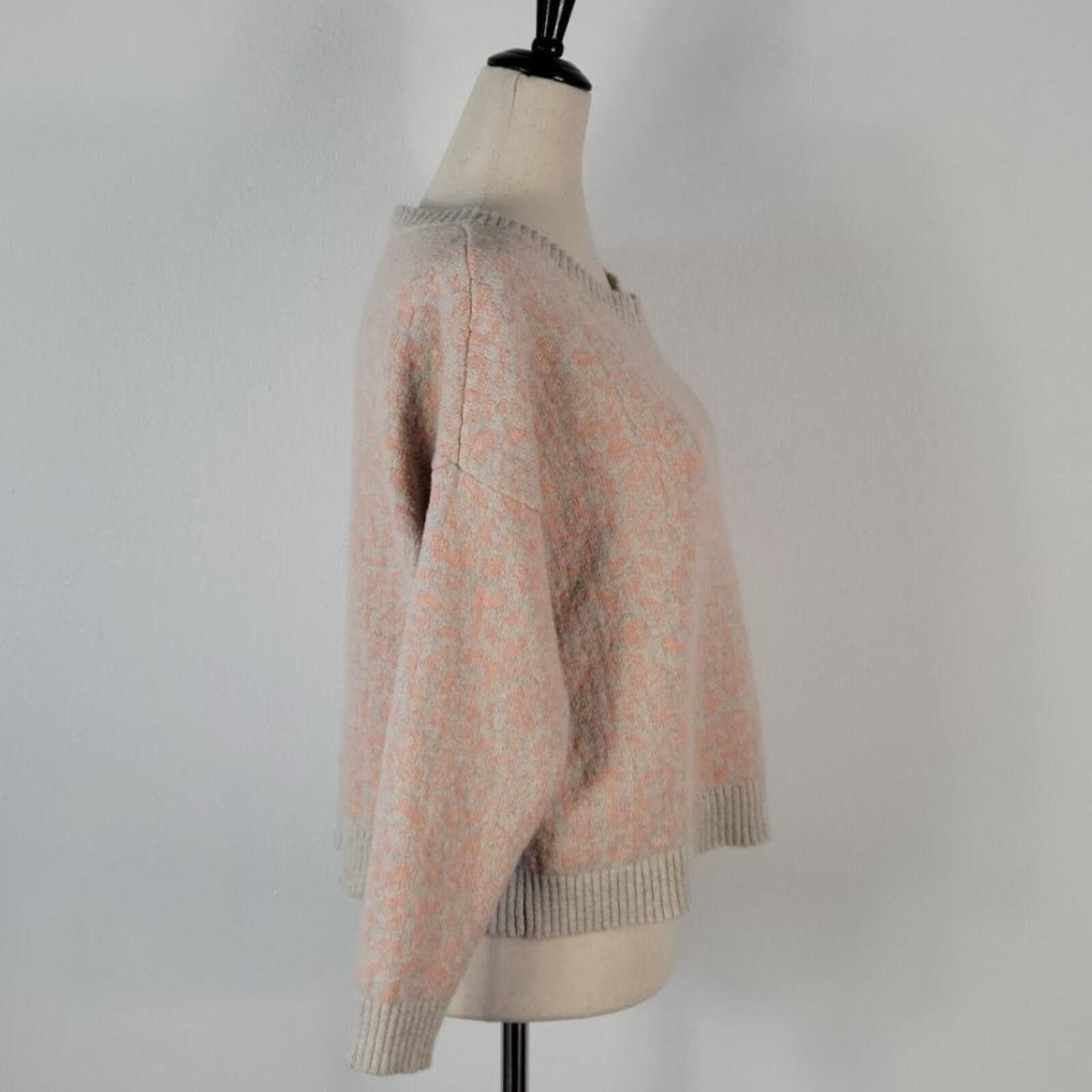Free People Free People Peach and Cream Scoop Neck Sweater Size S / US 4 / IT 40 - 5 Thumbnail