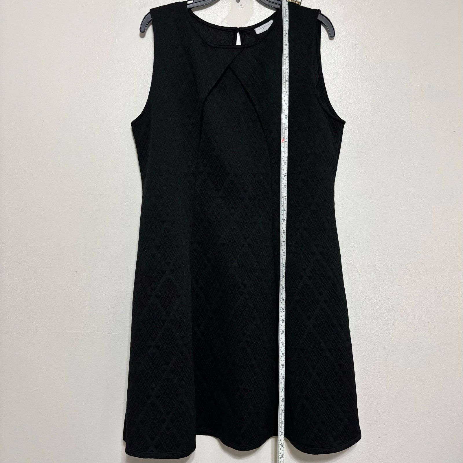 Other New York & Company Black A Line Sleeveless Dress XL Stretch Size XL / US 12-14 / IT 48-50 - 3 Thumbnail