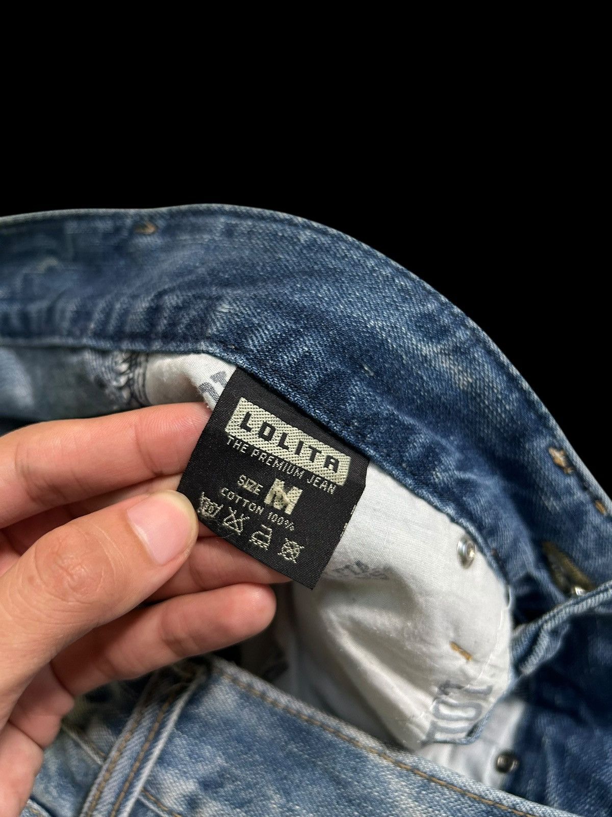 Japanese Brand × Kapital × Vintage Double Waist Lolita Japanese Punk Style Denim Jeans Size US 32 / EU 48 - 13 Thumbnail