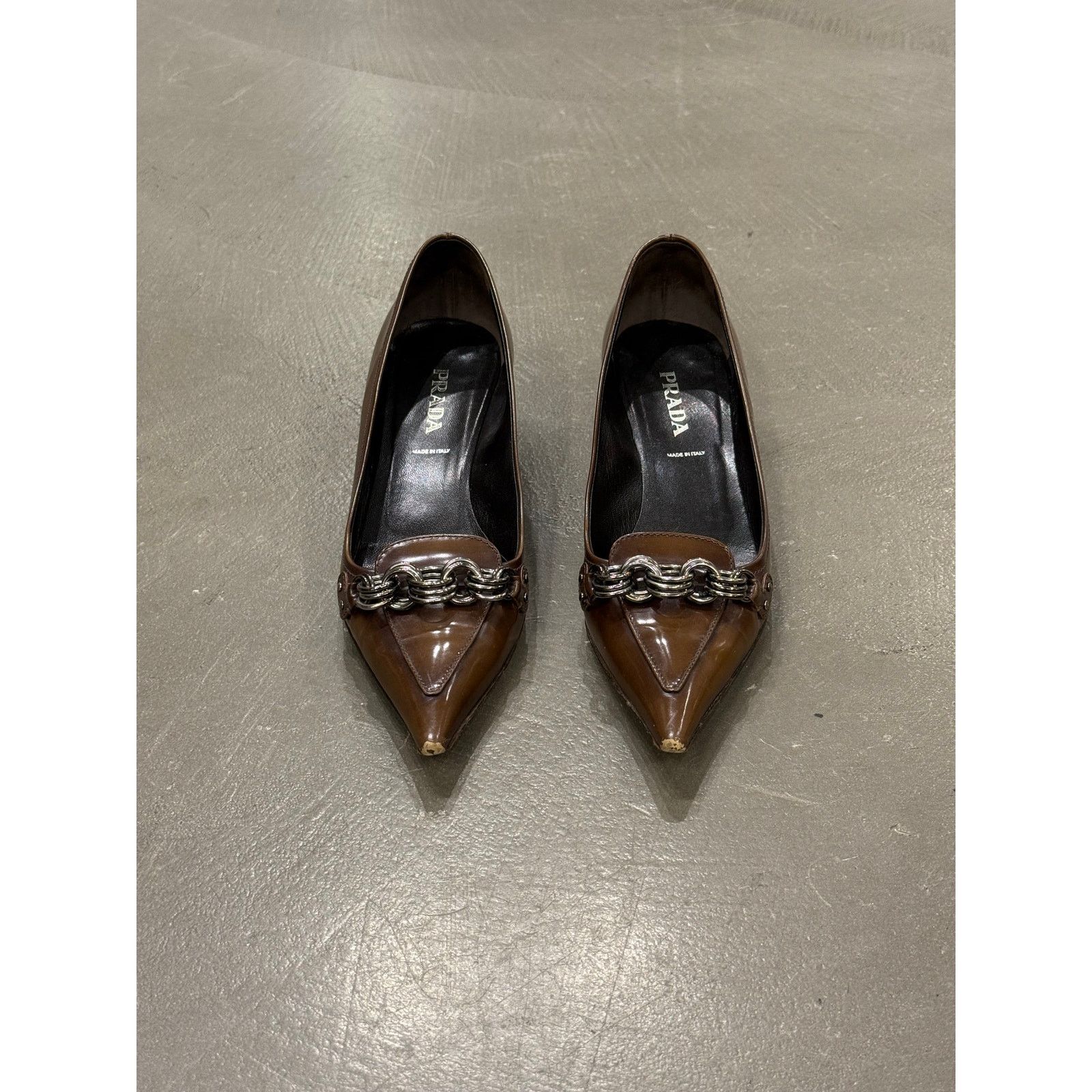 Prada 2000s Prada chain link heels Size US 8.5 / IT 38.5 - 3 Thumbnail