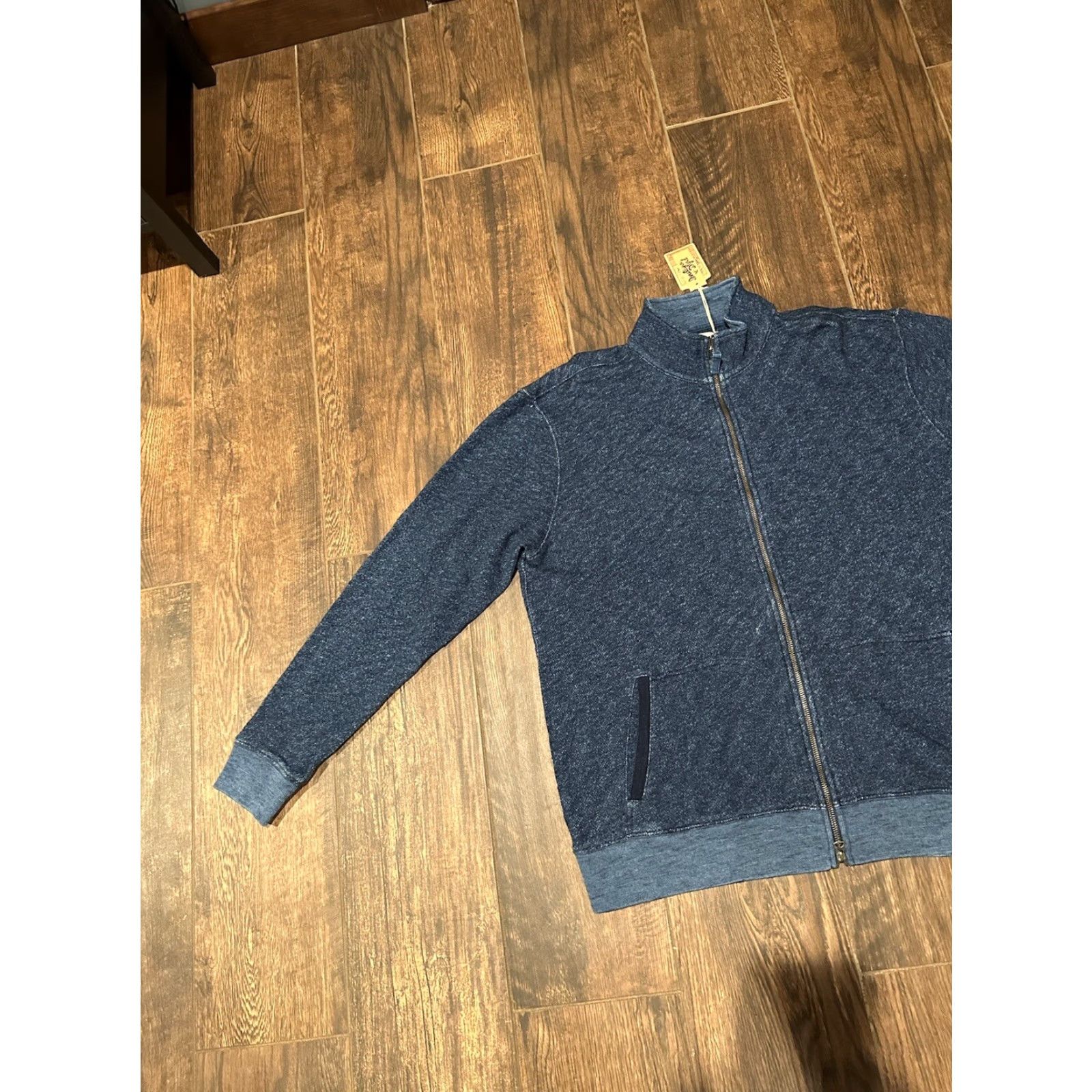Faherty NWT Faherty Marled Indigo Jacket Blue 2XL Full Zip Mens Size 2XL Synthetic? Wait no. Size US XXL / EU 58 / 5 - 3 Thumbnail
