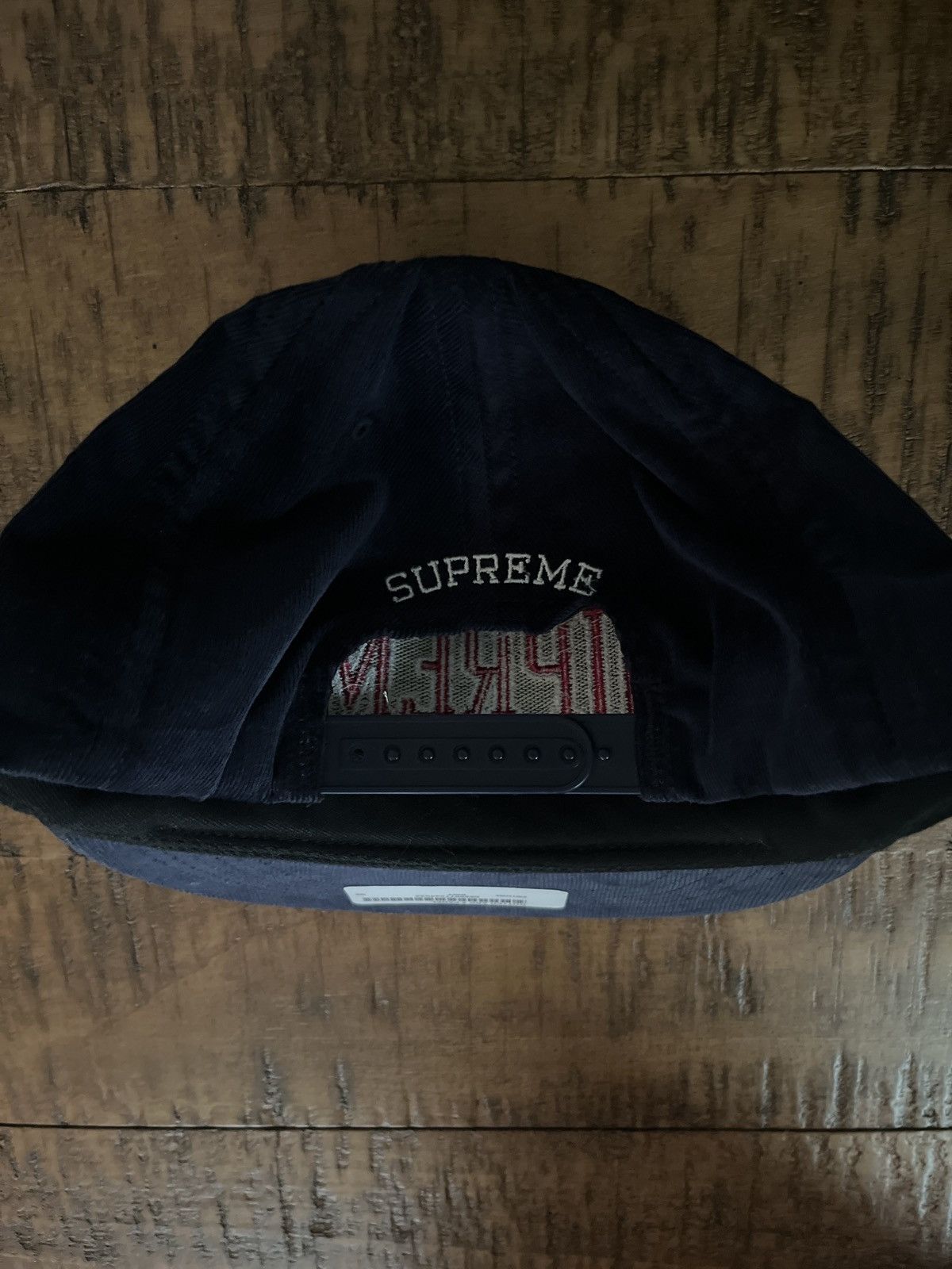 Supreme BRAND NEW Supreme Dotted Arc 5-Panel Navy Hat F/W17 Size ONE SIZE - 2 Thumbnail
