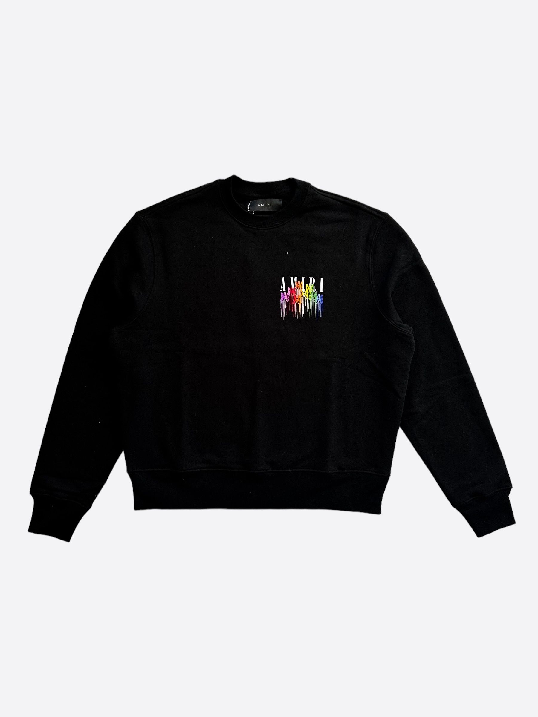 Amiri Amiri Black Multicolor MA Drip Logo Sweater Size US S / EU 44-46 / 1 - 1 Thumbnail