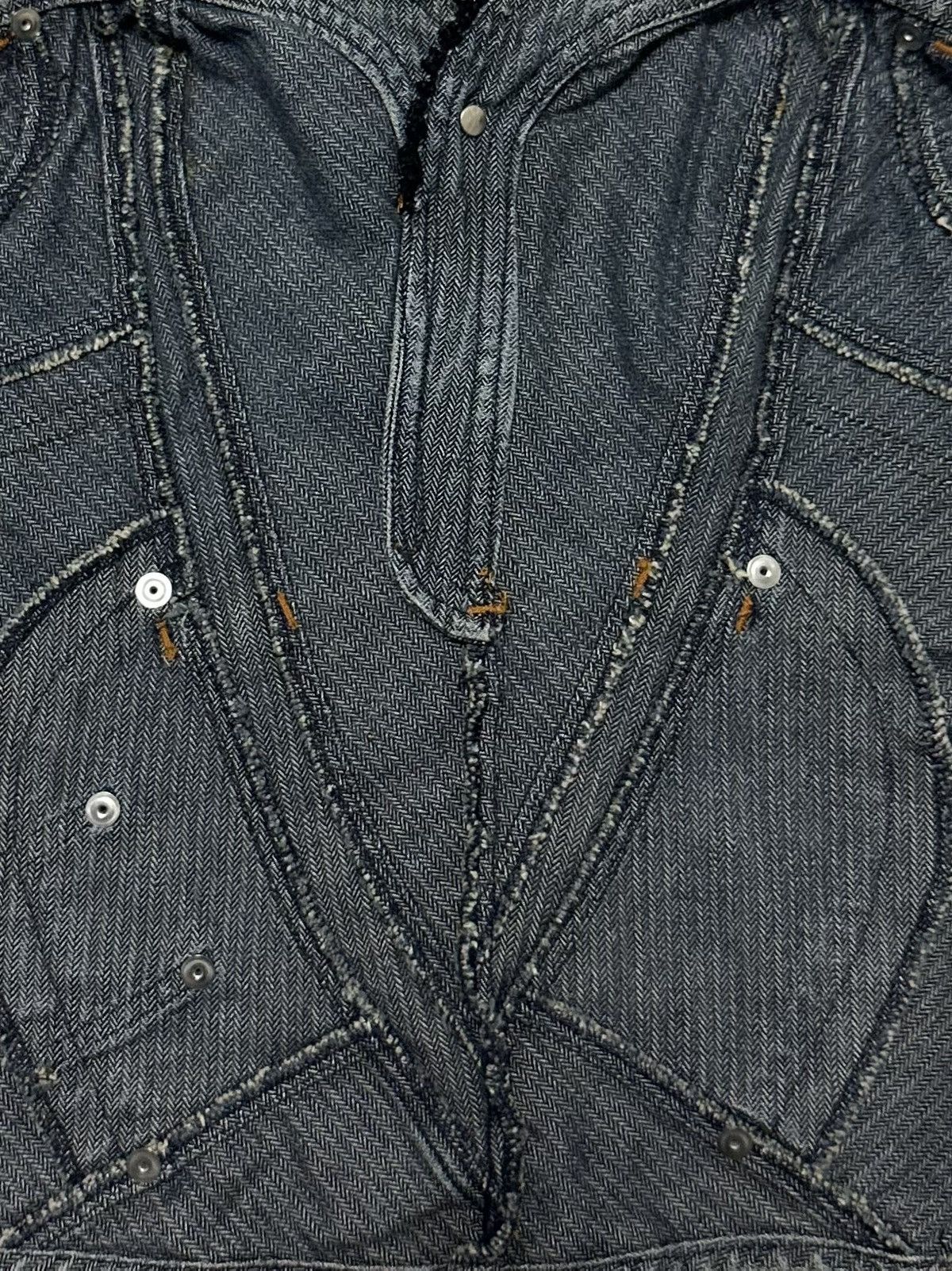 Dolce & Gabbana D&G Spring Summer 2004 Patchwork Denim Bustier Size XS / US 0-2 / IT 36-38 - 5 Thumbnail