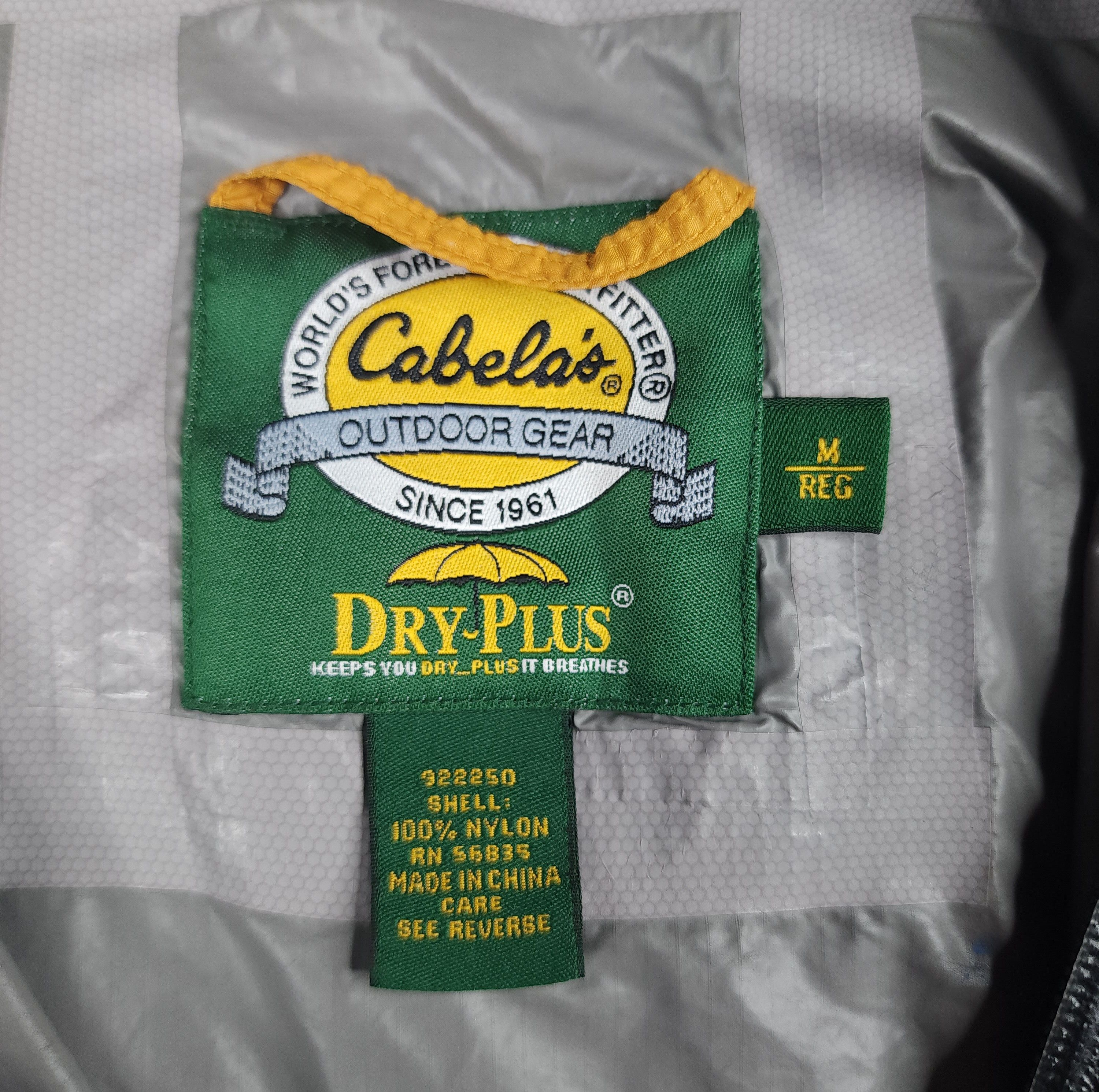 Cabelas Vintage Cabela's outdoor gear waterproof windbreaker jacket Size US M / EU 48-50 / 2 - 6 Thumbnail