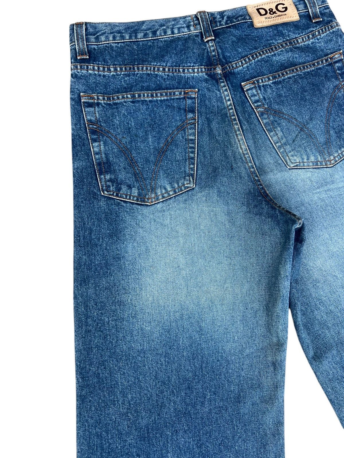 Dolce & Gabbana Vintage Dolce&Gabbana Stains Fade Denim Baggy Wide Jeans Size US 33 - 13 Thumbnail