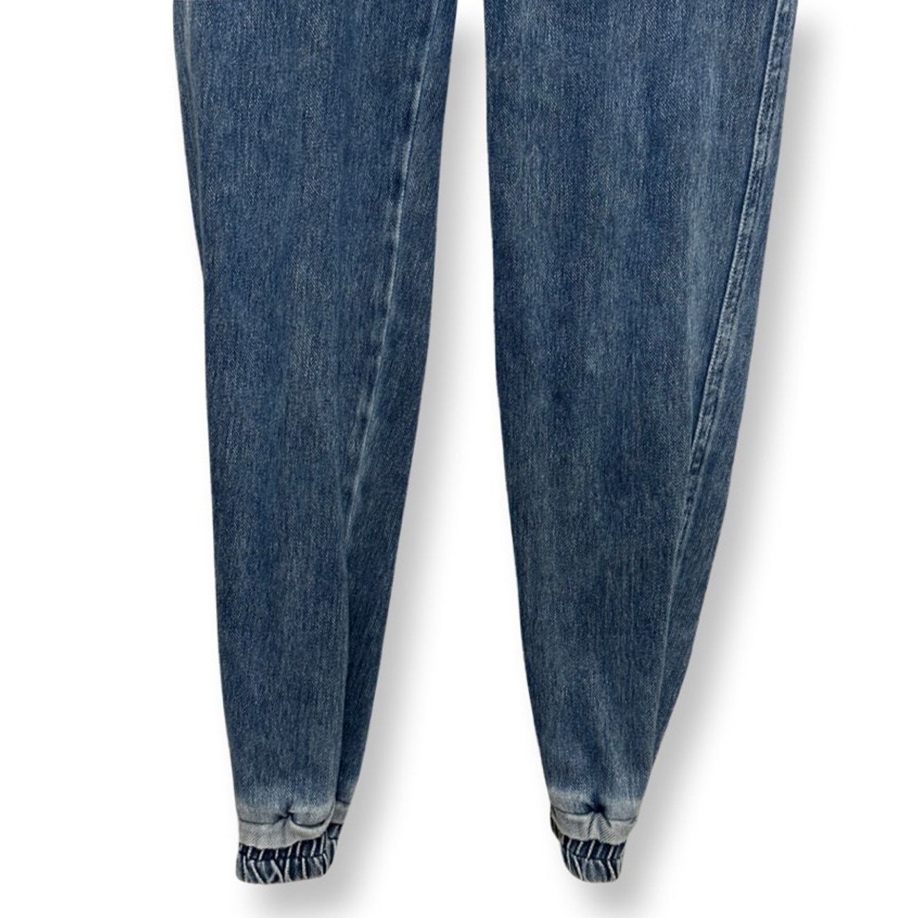 Other Wash Lab Jeggings Tie Waist Slim Fit Dark Wash Denim M NWOT Size 28" / US 6 / IT 42 - 3 Thumbnail