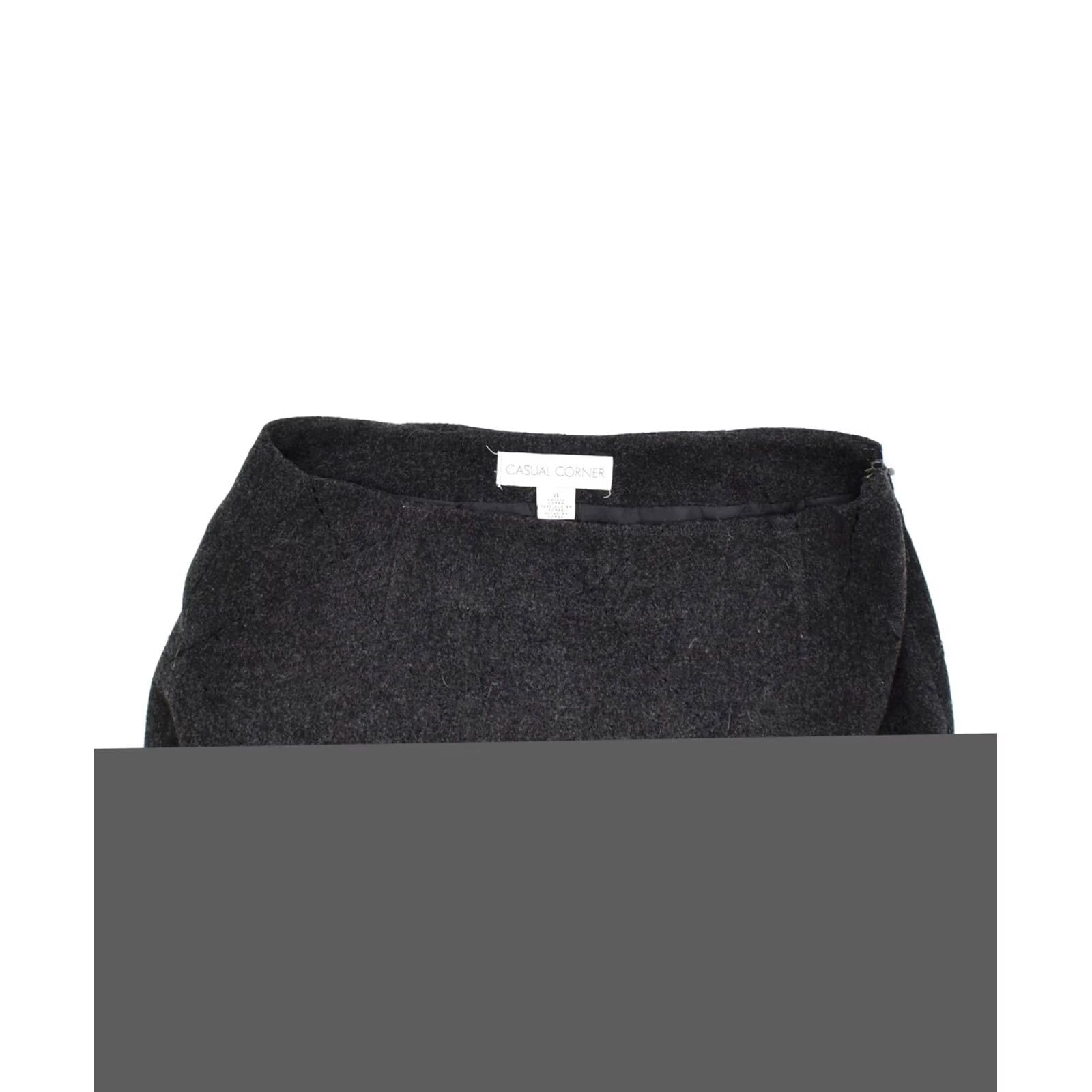 Vintage VINTAGE CASUAL CORNER Womens Straight Skirt Black Check New Wool US 4 Small W26 Size 28" / US 6 / IT 42 - 3 Thumbnail