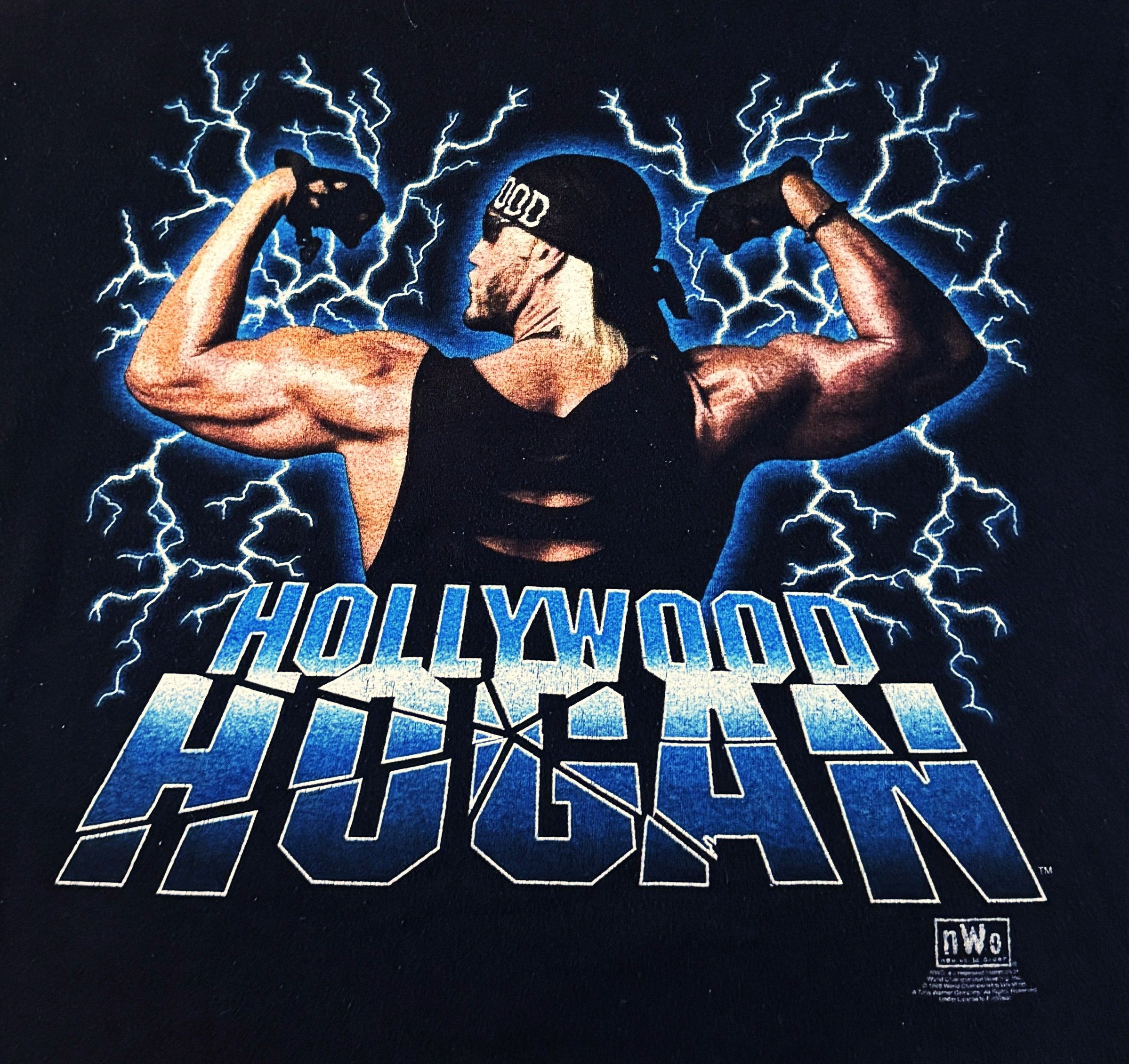 Hollywood Hulk Hogan 1990 L Vintage Shirt WCW Rare 1 of 1