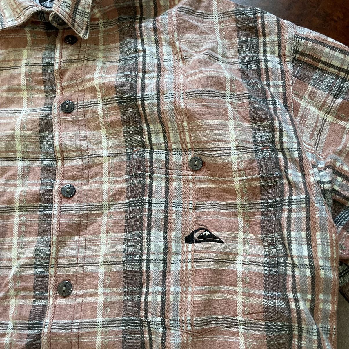 Quiksilver 90s BOXY LOGO QUIKSILVER SHIRT FLANNEL tweed BAGGY JAPAN Size US M / EU 48-50 / 2 - 2 Thumbnail