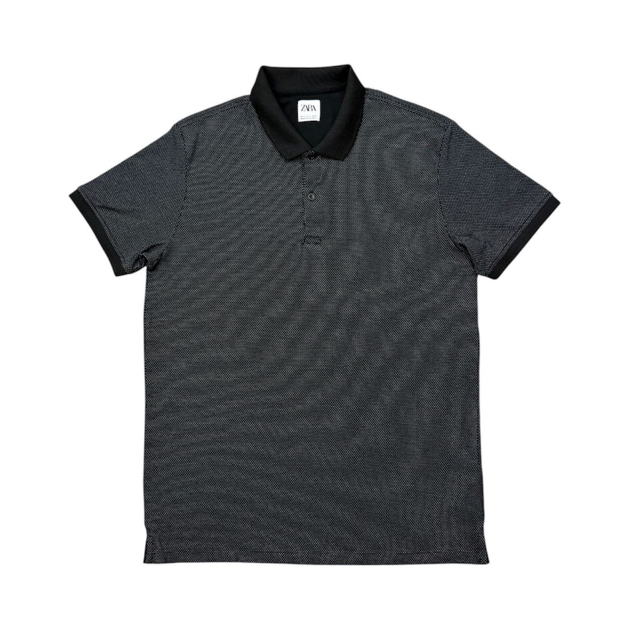 Zara Zara Black Colar Shirt Size US M / EU 48-50 / 2 - 1 Thumbnail
