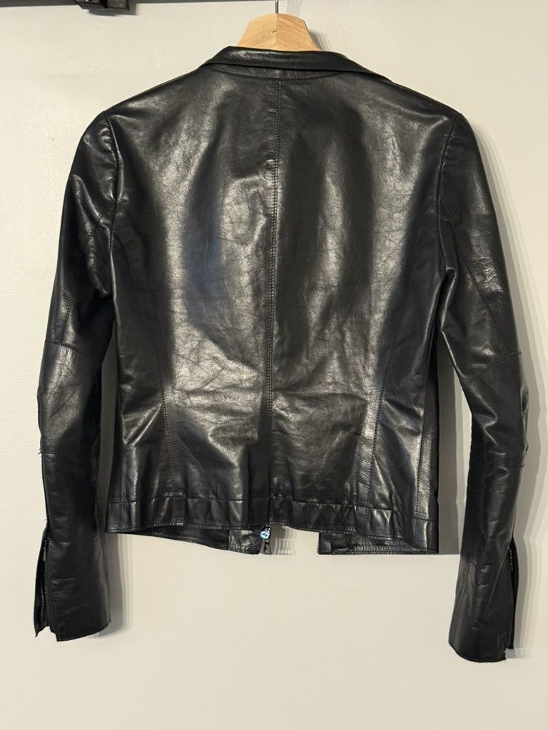 M0851 Vintage Leather Jacket Size XS / US 0-2 / IT 36-38 - 2 Thumbnail