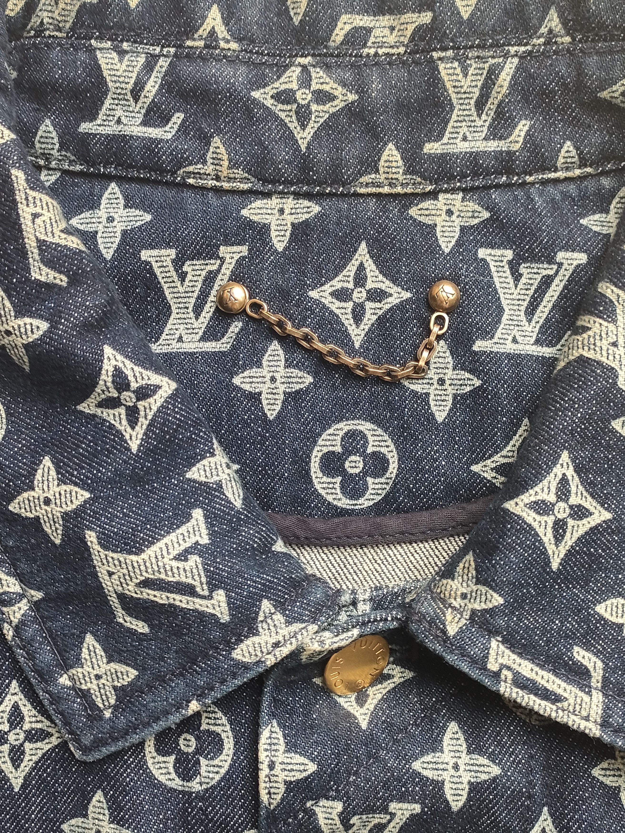 Louis Vuitton Louis Vuitton Old Flower Printed Denim Jacket Size US L / EU 52-54 / 3 - 6 Thumbnail