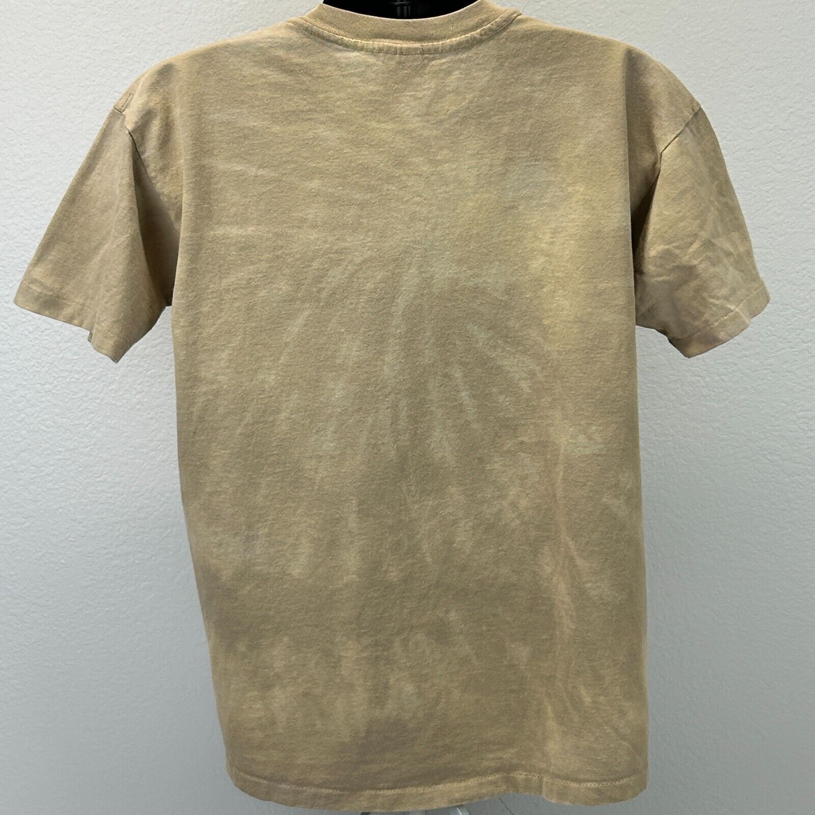 Anvil Vintage 90s New York City T Shirt NYC Tie Dye Beige X-Large Size US XL / EU 56 / 4 - 3 Thumbnail
