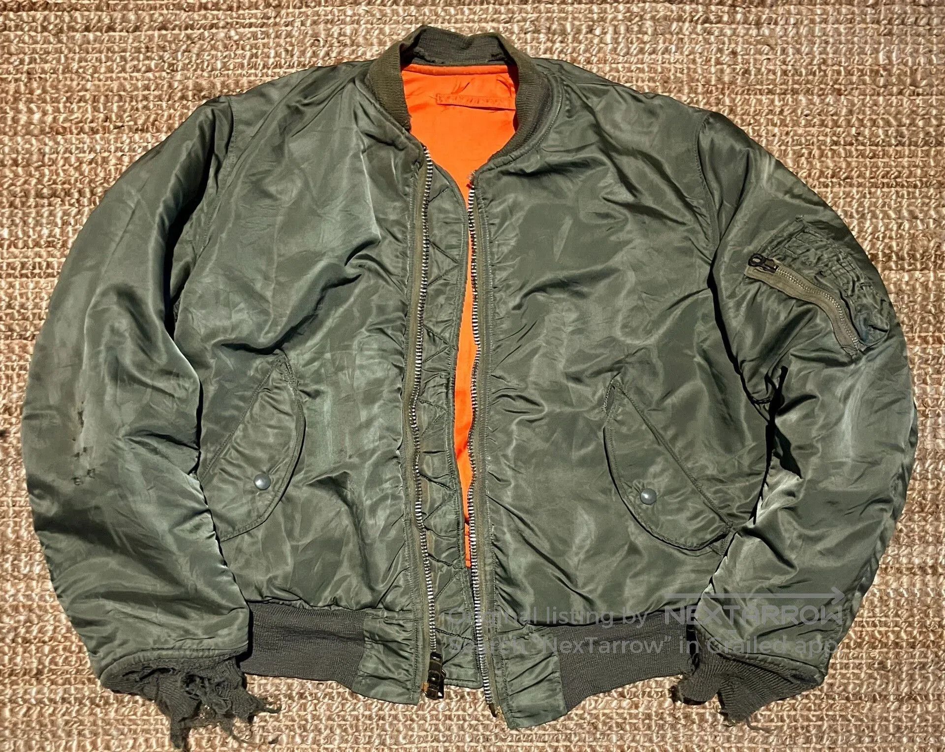 VINNY's Vintage 70s Ma1 Bomber Jacket. Size US M / EU 48-50 / 2 - 1 Thumbnail