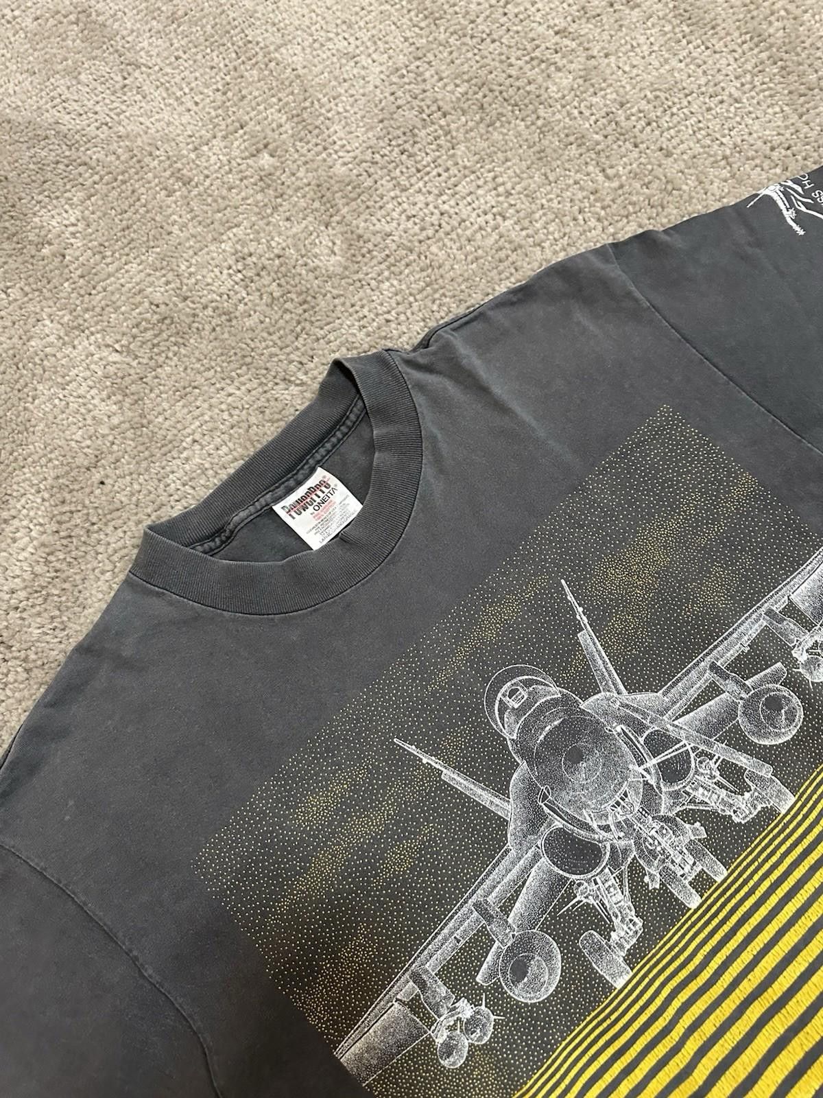 Other VTG 1996 FA-18 Swiss Hornet Fighter T Shirt Blackbird USA Size US L / EU 52-54 / 3 - 5 Thumbnail
