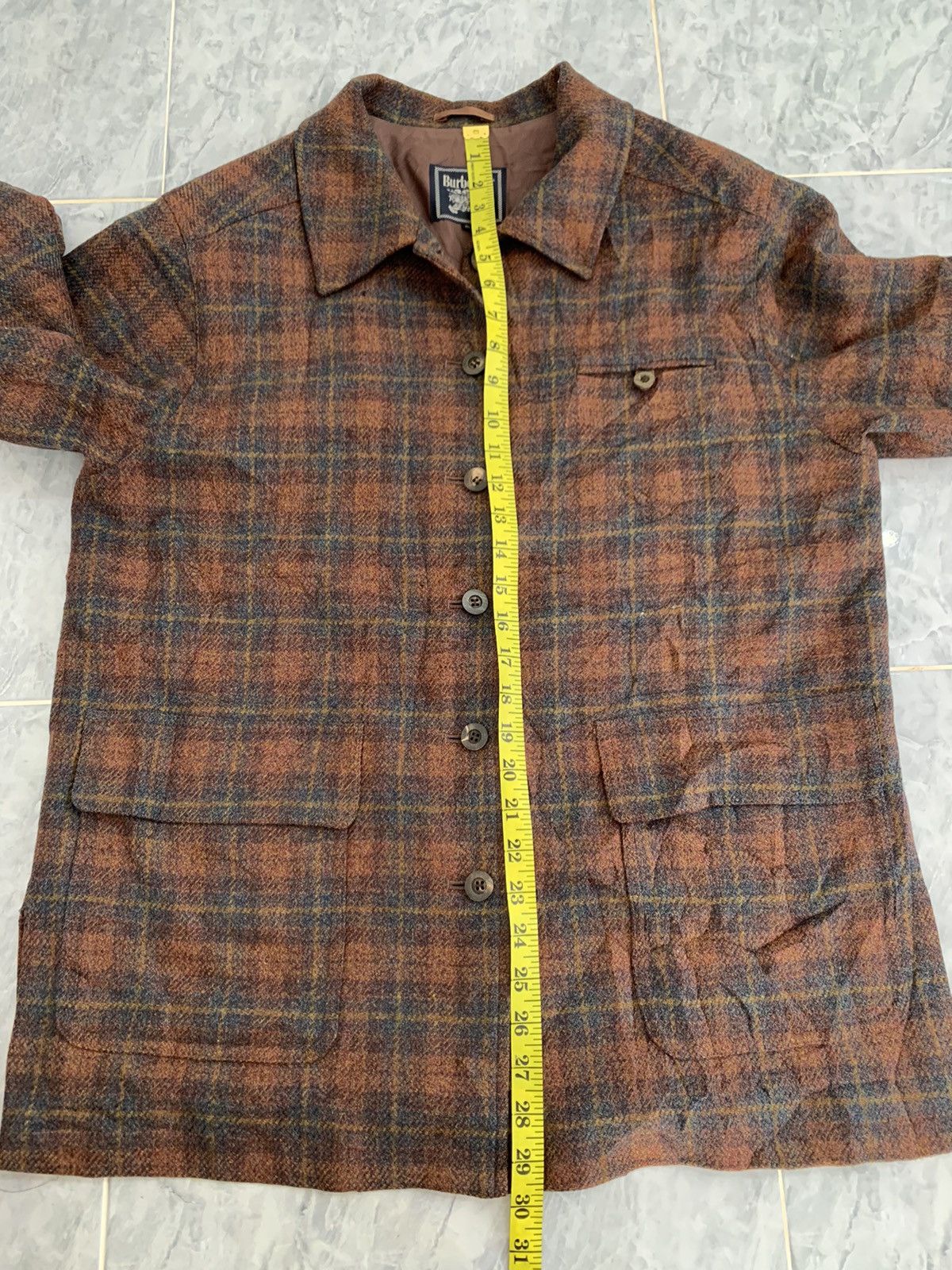 Burberry Burberrys Wool Checkered Style Button Jacket Size M / US 6-8 / IT 42-44 - 8 Thumbnail