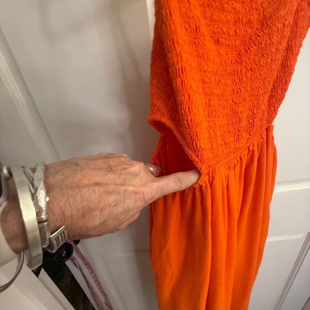 Saltwater Luxe Women's Saltwater Lux Dress, Small, Orange Size S / US 4 / IT 40 - 5 Thumbnail