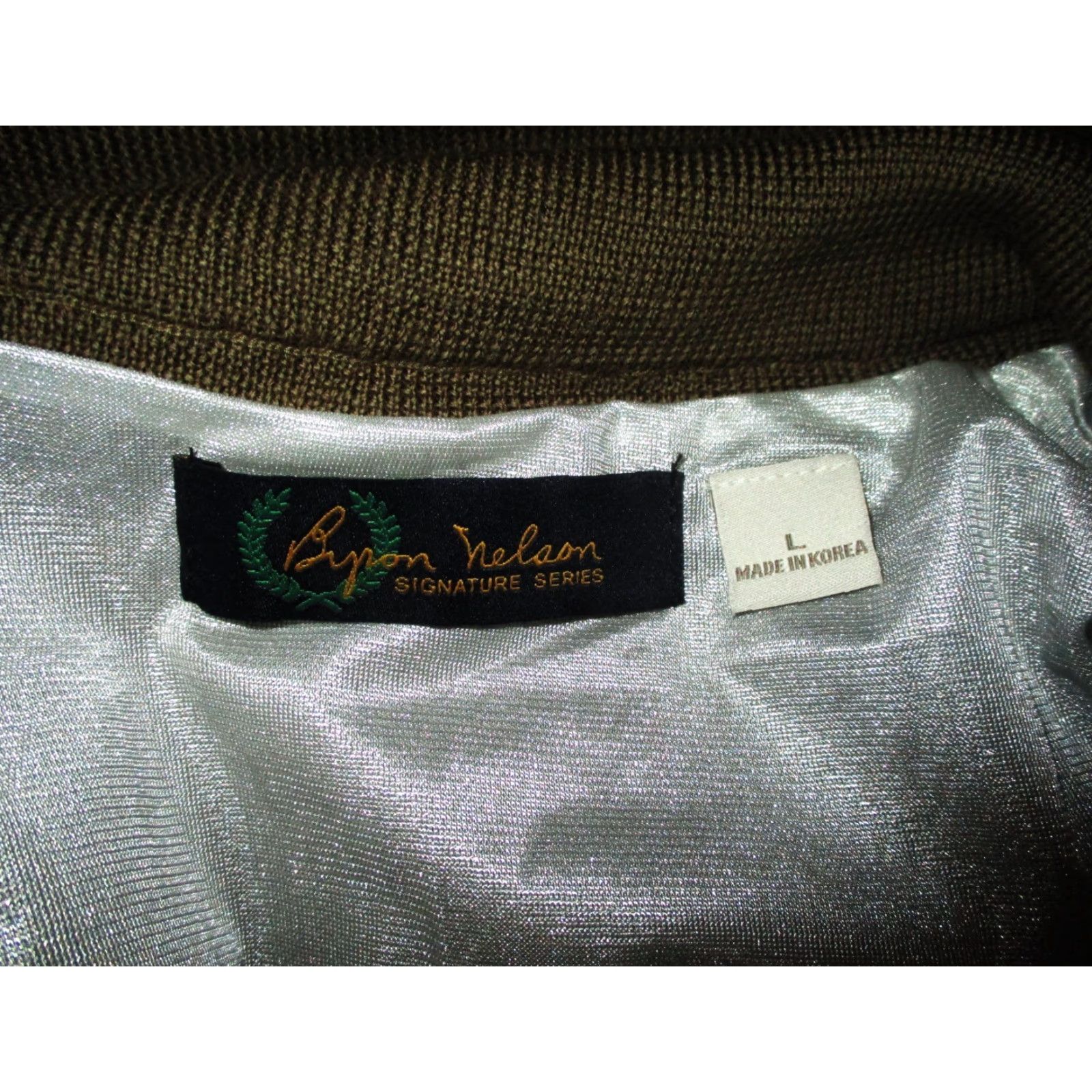 Olive BYRON NELSON Olive Brown 100% Merino Wool Golf Vest Men L NWOT Size US L / EU 52-54 / 3 - 7 Thumbnail