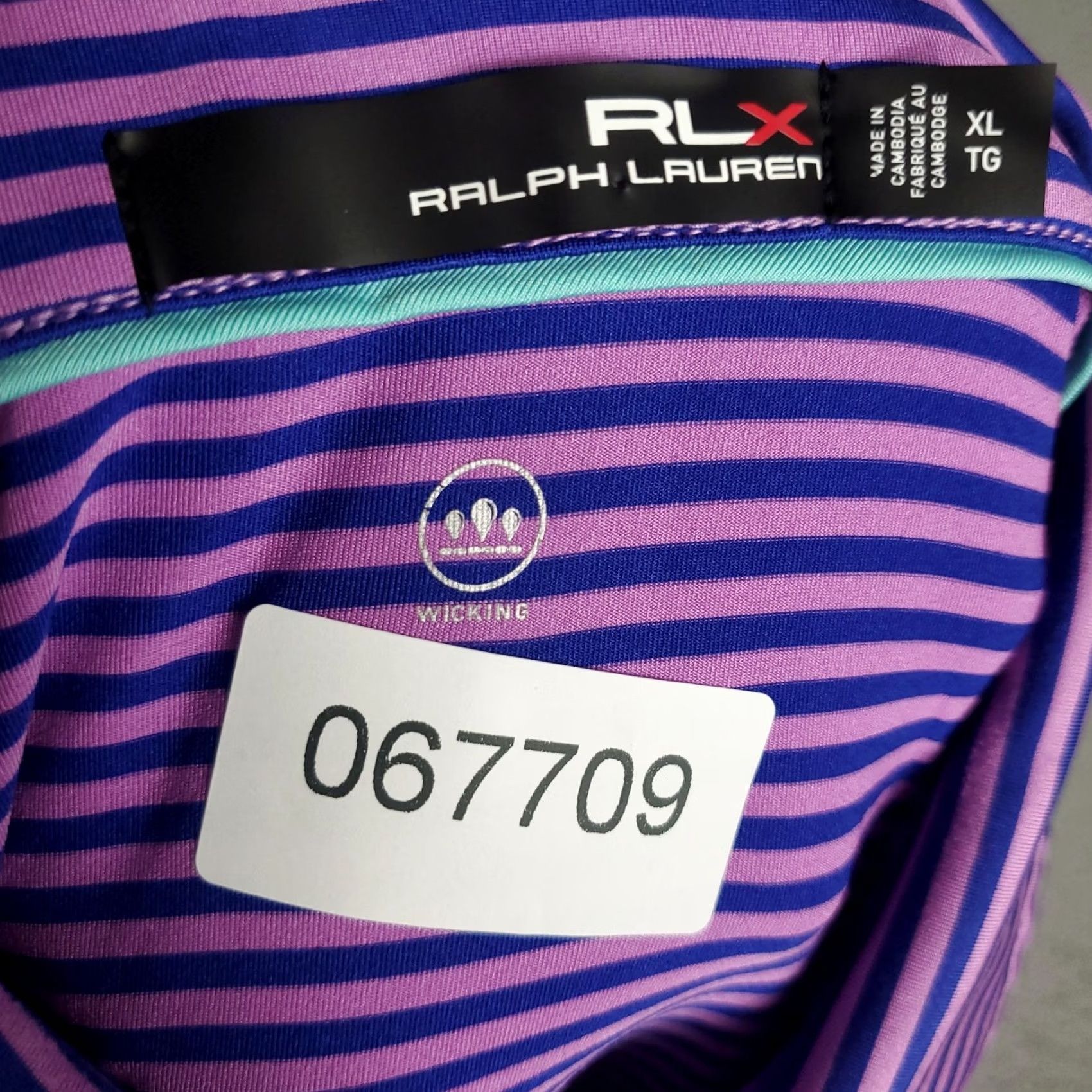 Ralph Lauren Ralph Lauren RLX Polo Shirt Mens XL Blue Striped Short Sleeve Polo Shirt Casual Golf Business Regular Fit Size US XL / EU 56 / 4 - 7 Thumbnail