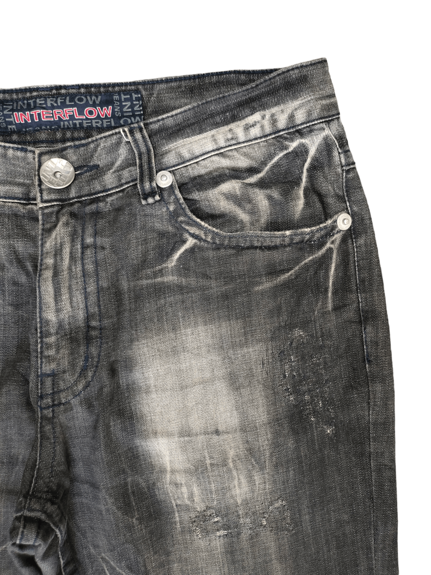 Hysteric Glamour Wide Leg Jeans Interflow Clawmark Denim Jeans Size US 32 / EU 48 - 3 Thumbnail