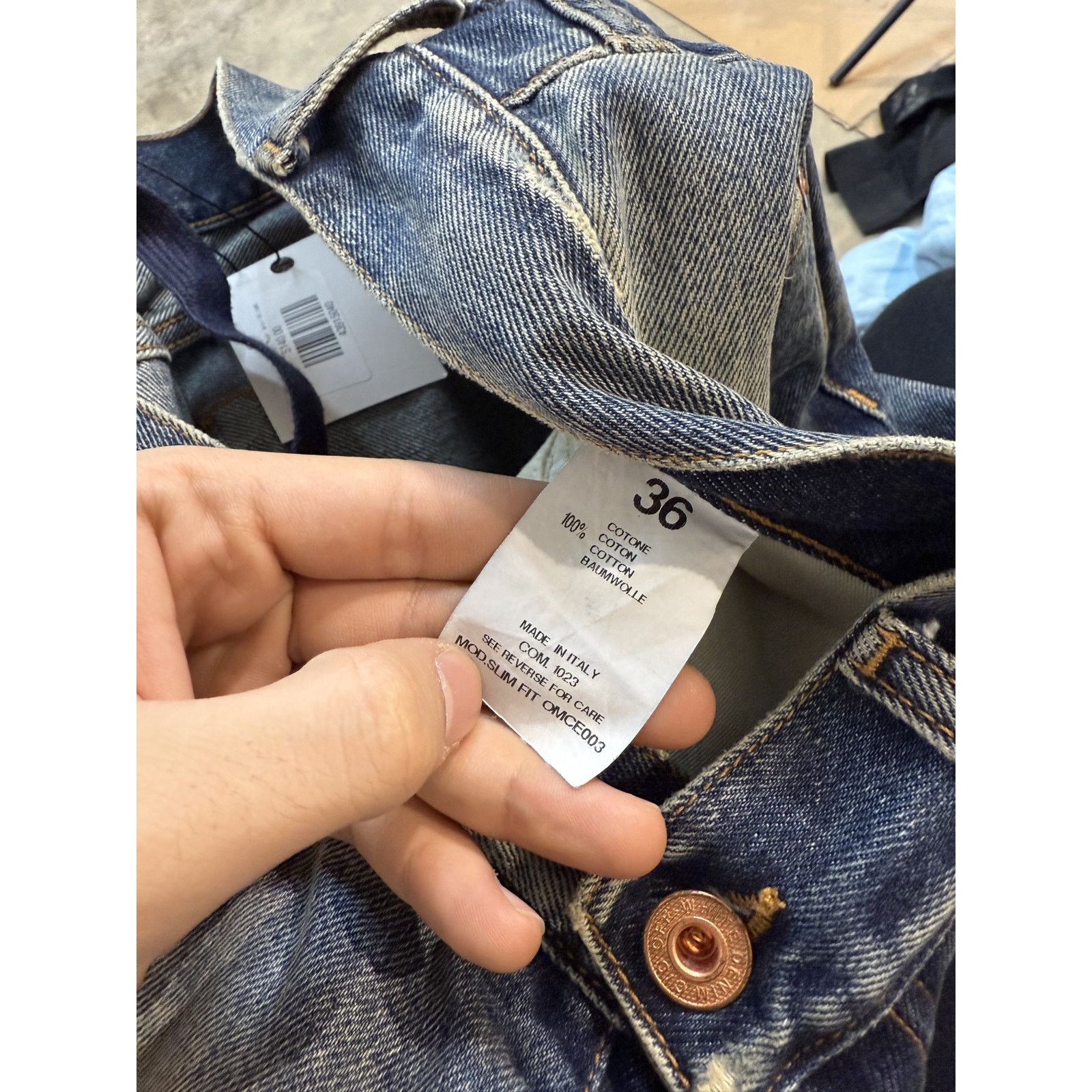 Off-White Off-White Jeans Light Wash Yellow 36 Used Size US 36 / EU 52 - 5 Thumbnail