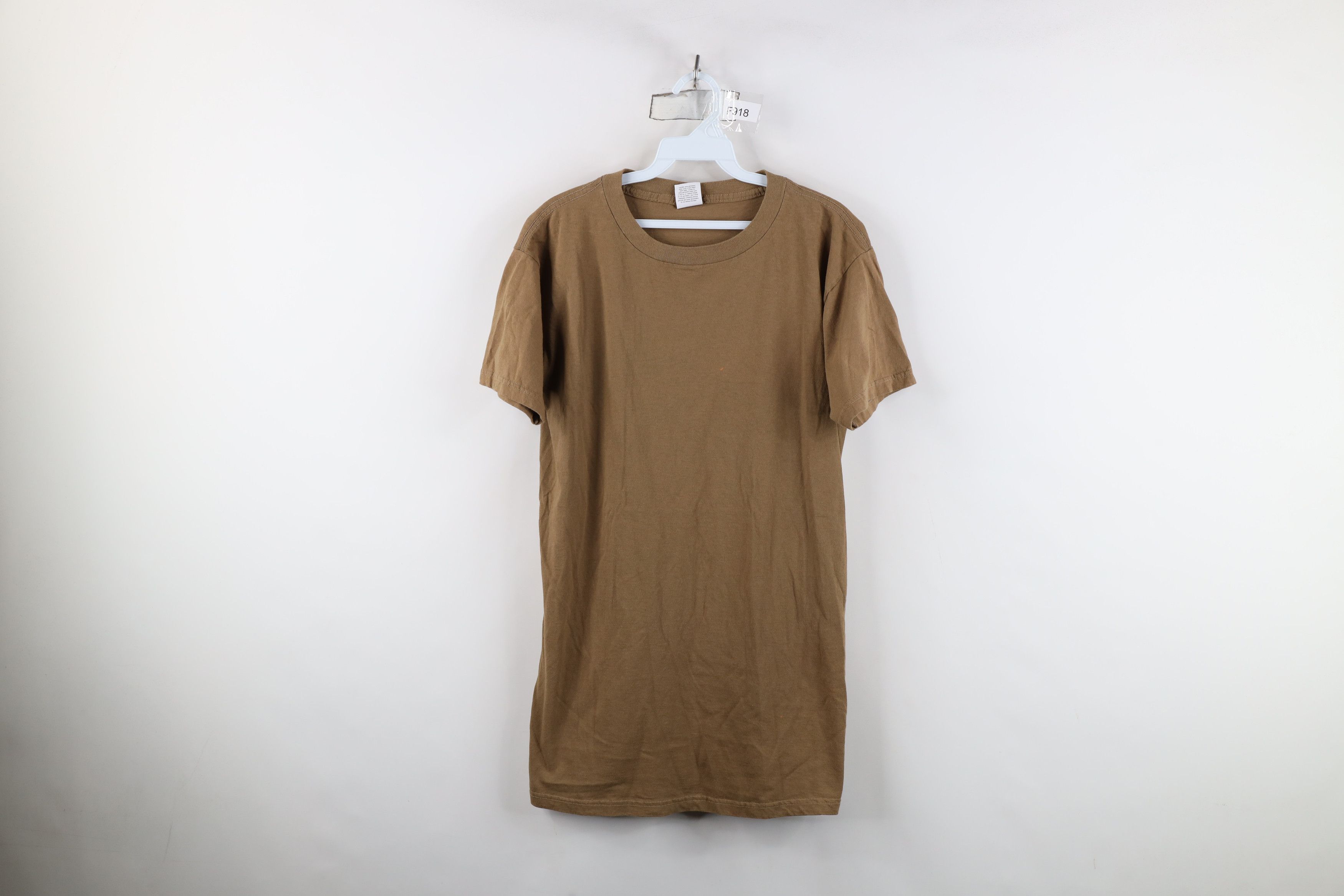 Vintage Vintage 90s Streetwear Blank Short Sleeve T-Shirt Cotton USA Size US L / EU 52-54 / 3 - 1 Thumbnail