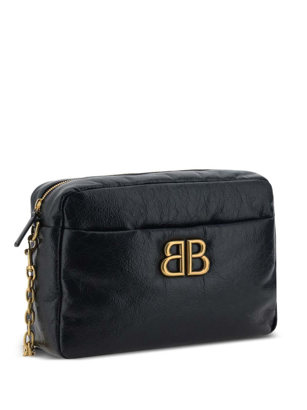 Balenciaga o1w1db10726 Size: OS / Monaco Small Camera Bag in Black Size ONE SIZE - 4 Thumbnail